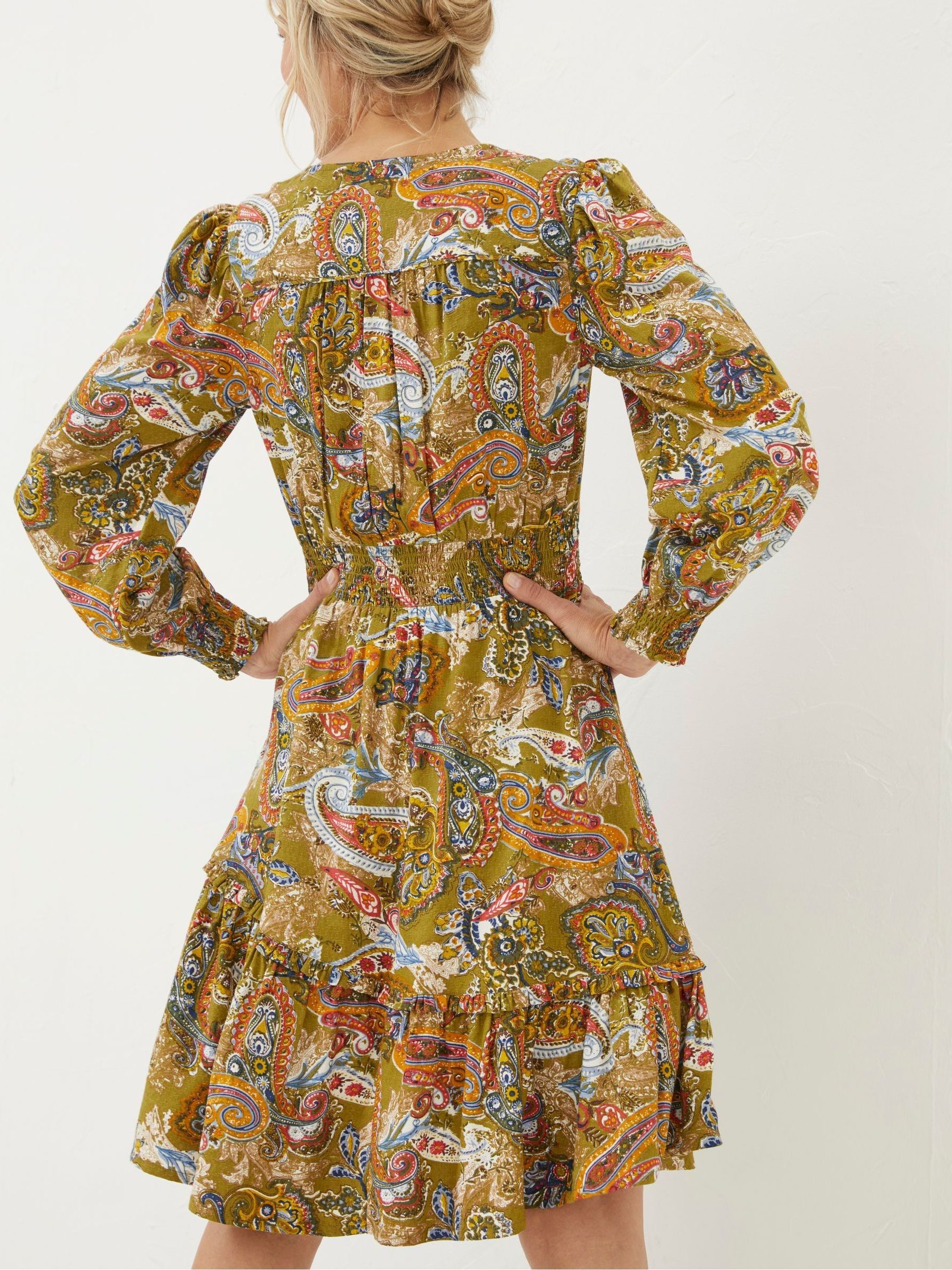 Green Prairie Paisley Dress - Image 2 of 5