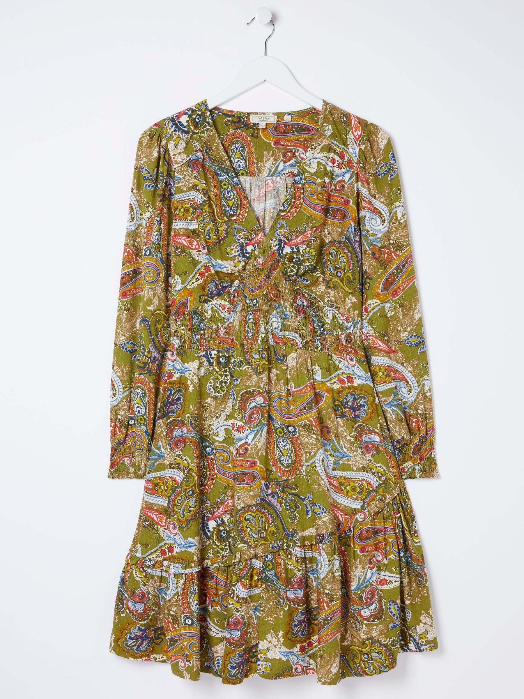 Green Prairie Paisley Dress - Image 5 of 5