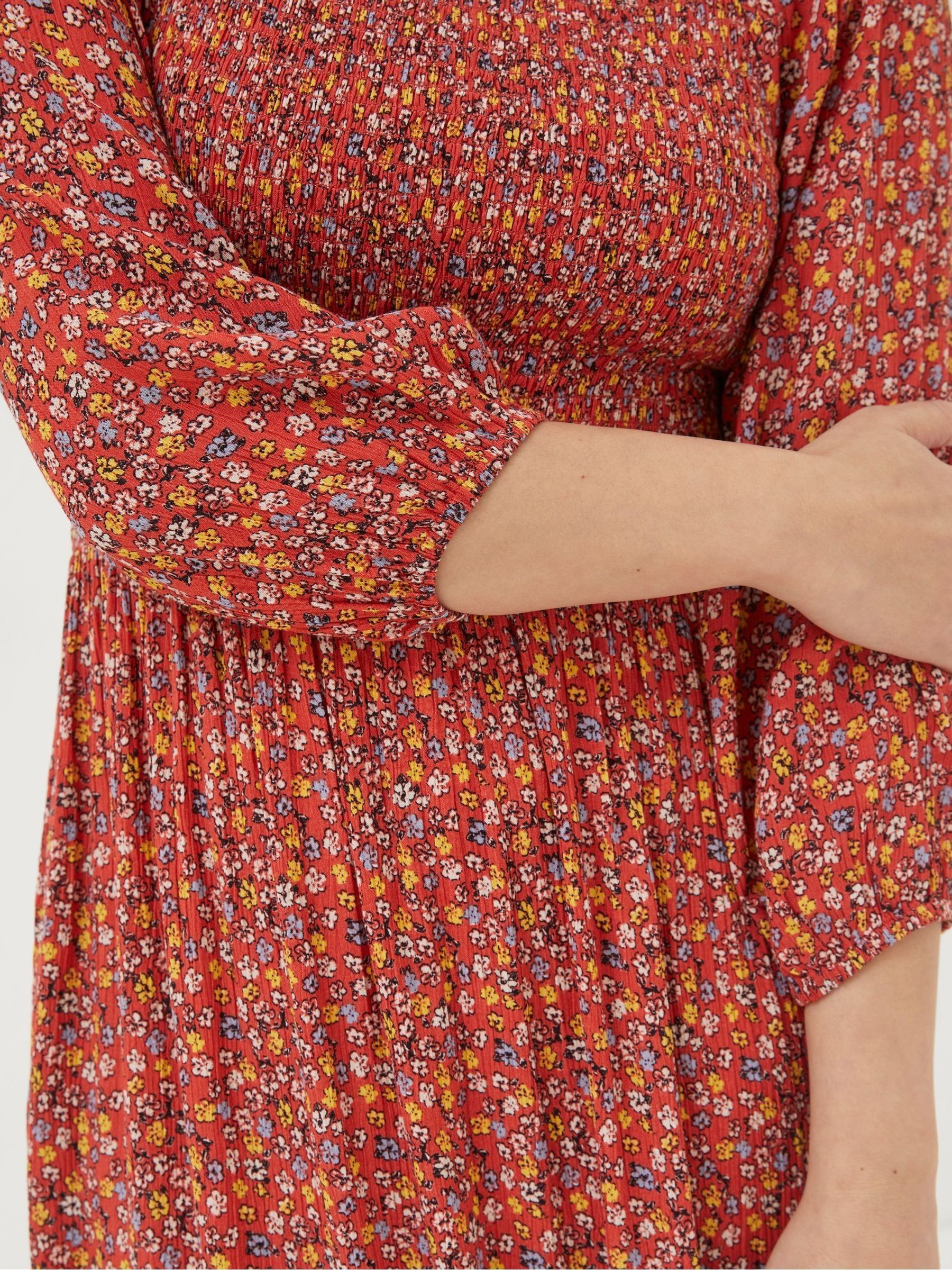 Red/Orange Adele Midi Dress - Image 5 of 6