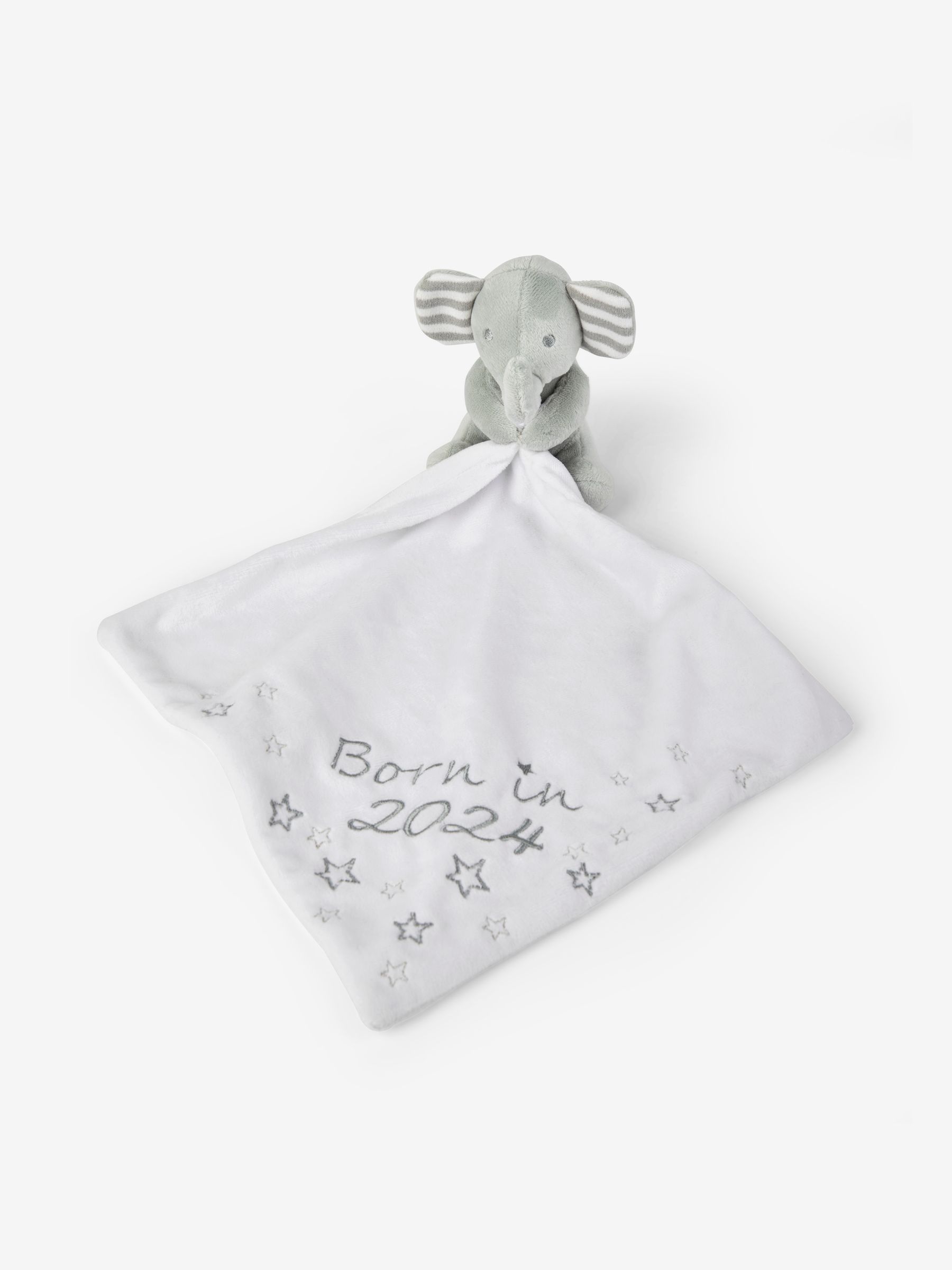 Personalised Born in 2024 Comforter in Grey - Image 2 of 3