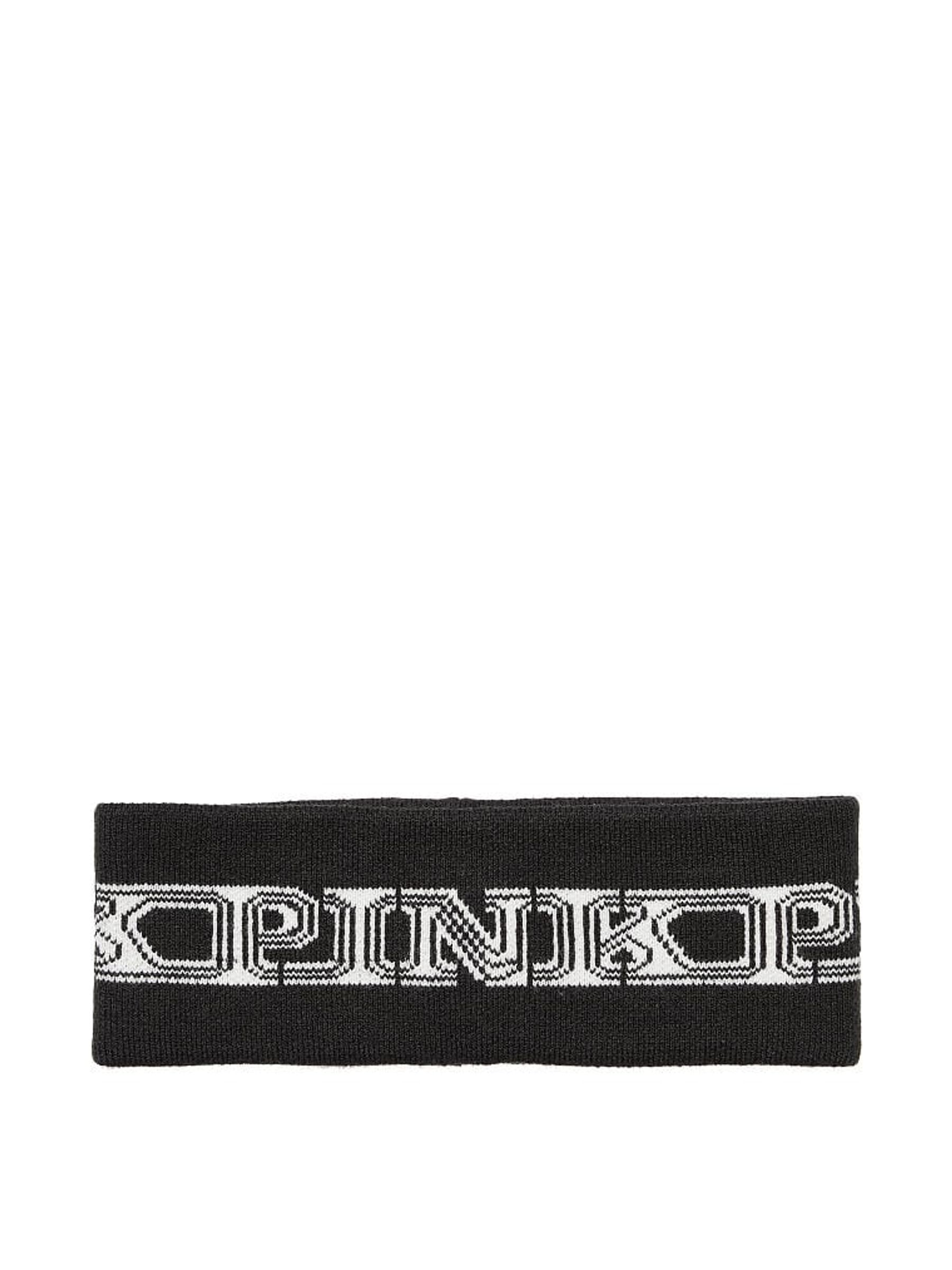 Pure Black Rib Headband - Image 2 of 2