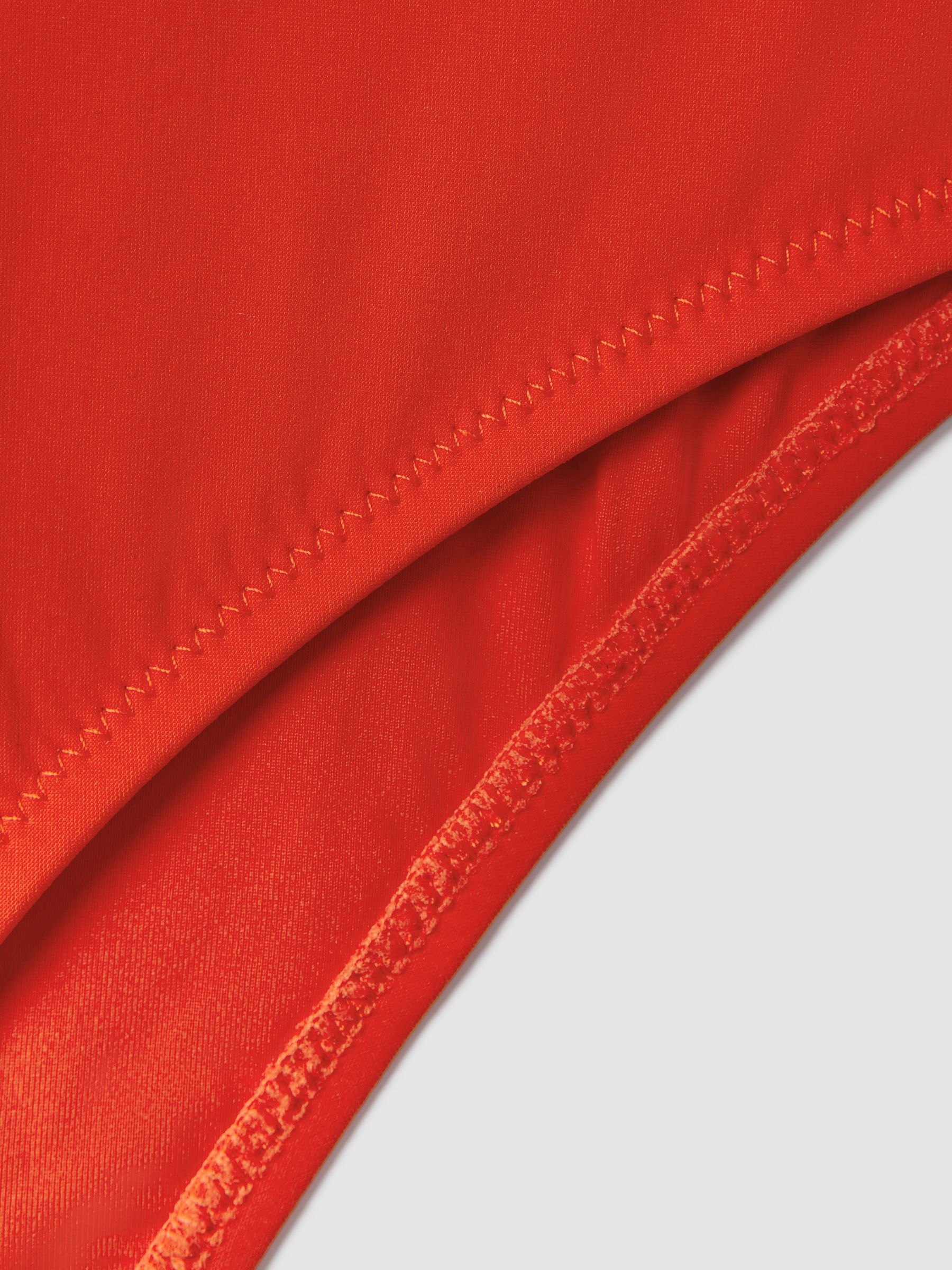 High Rise Bikini Bottoms in Red - Image 5 of 5