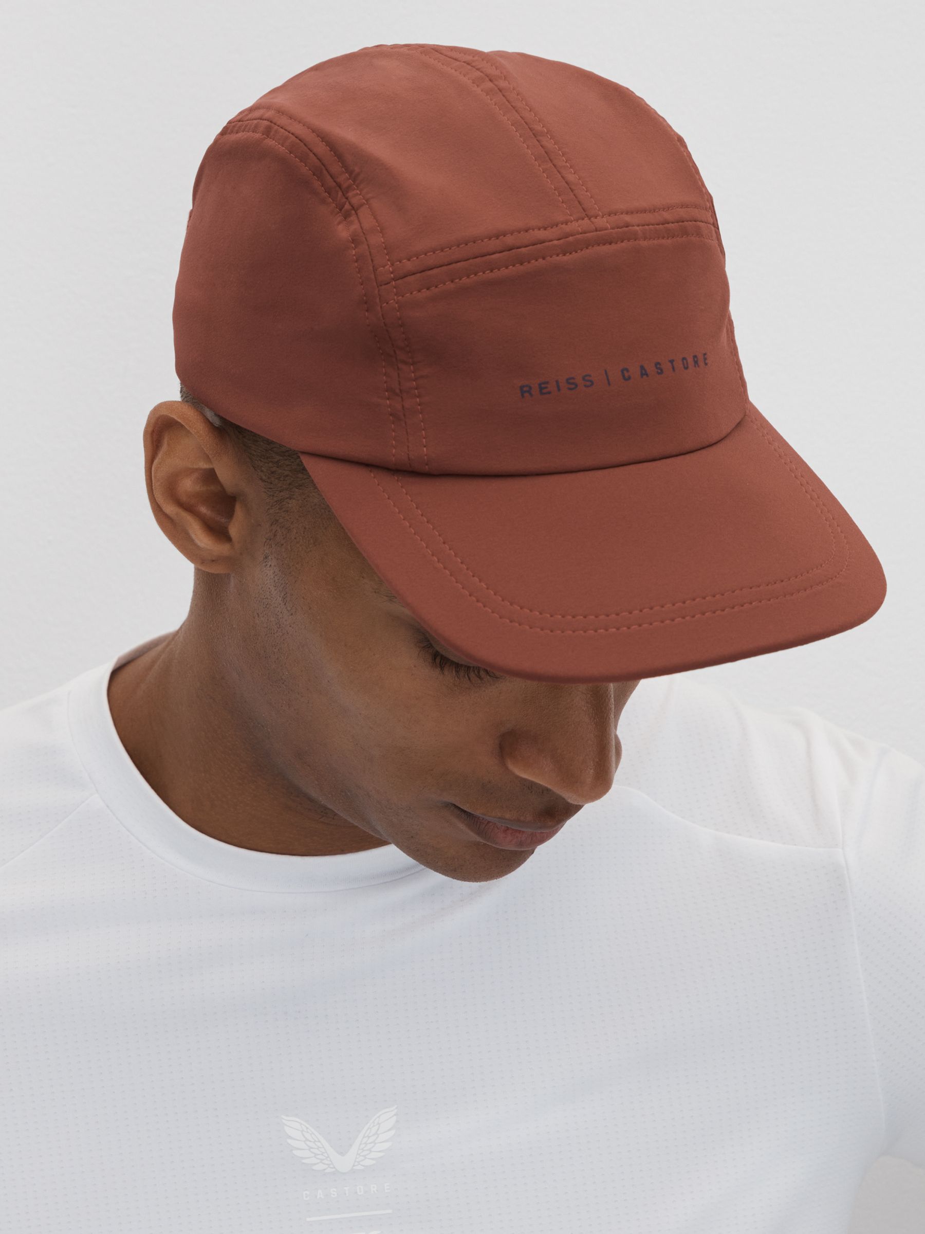 Castore Water Repellent Baseball Cap in Rust - Image 2 of 4