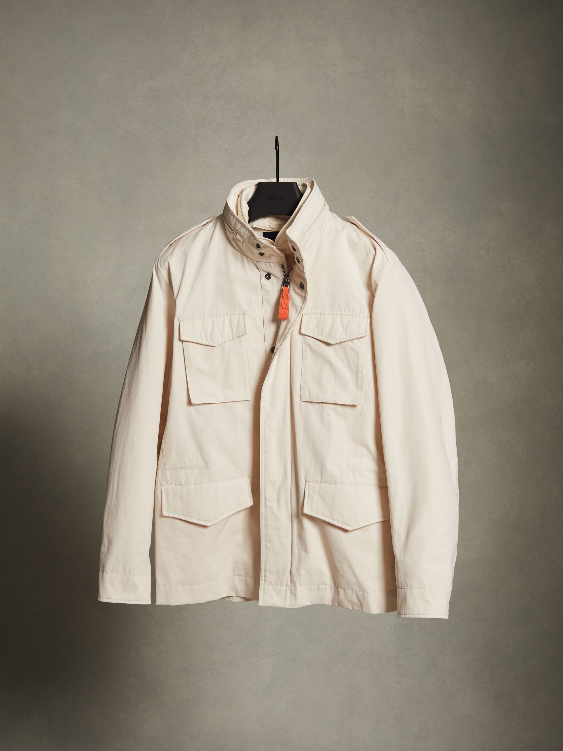 McLaren F1 Water Repellent Field Jacket in Stone - Image 2 of 7