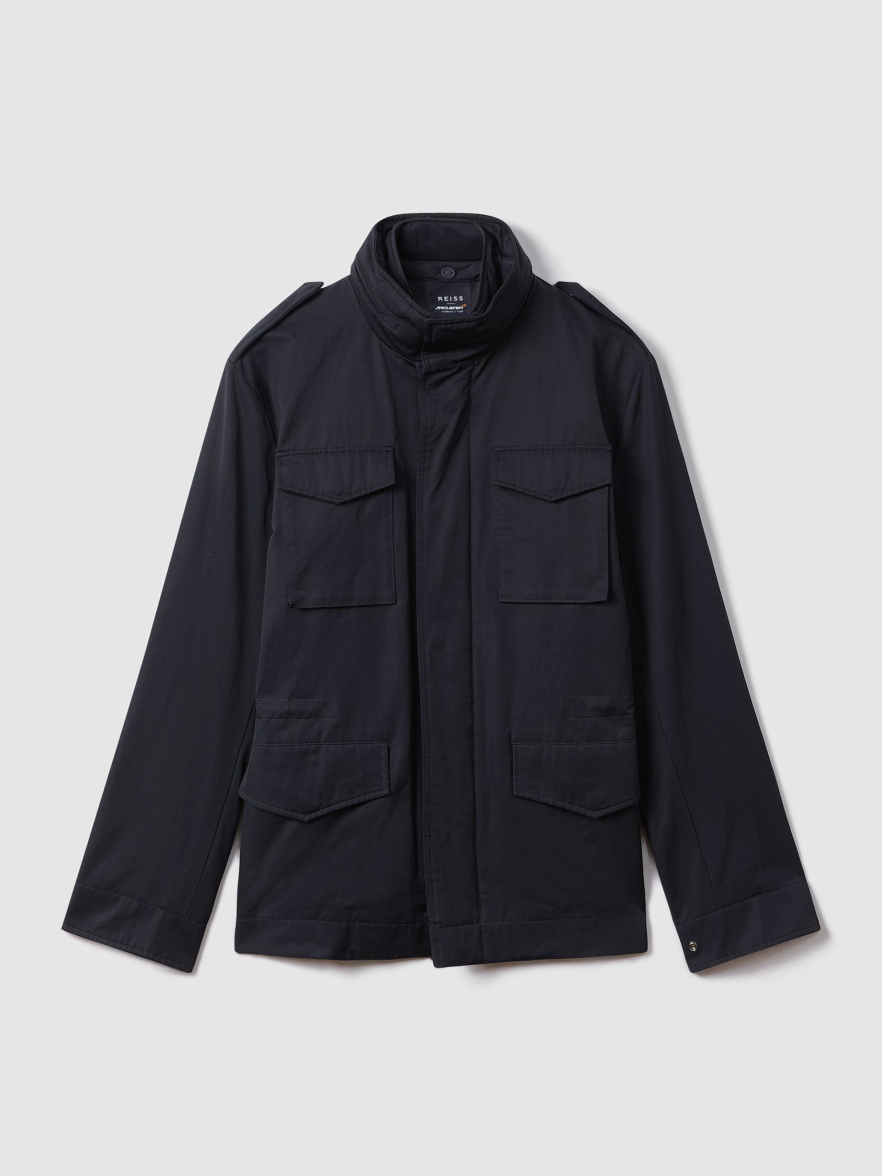 McLaren F1 Water Repellent Field Jacket in Navy - Image 2 of 7