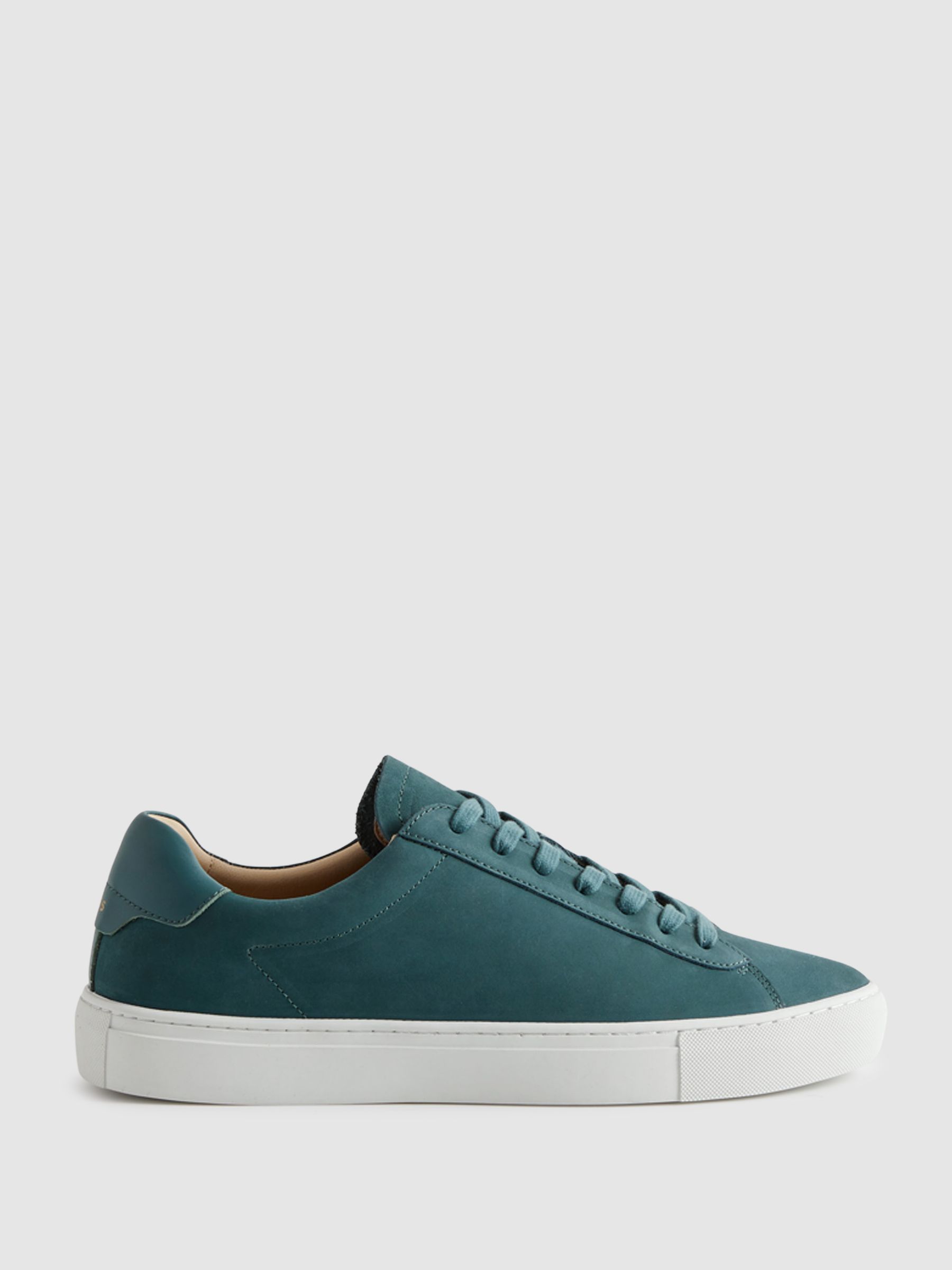 Leather Lace-Up Trainers in Seafoam - Image 1 of 5 Leather Lace-Up Trainers in Seafoam - Image 1 of 5