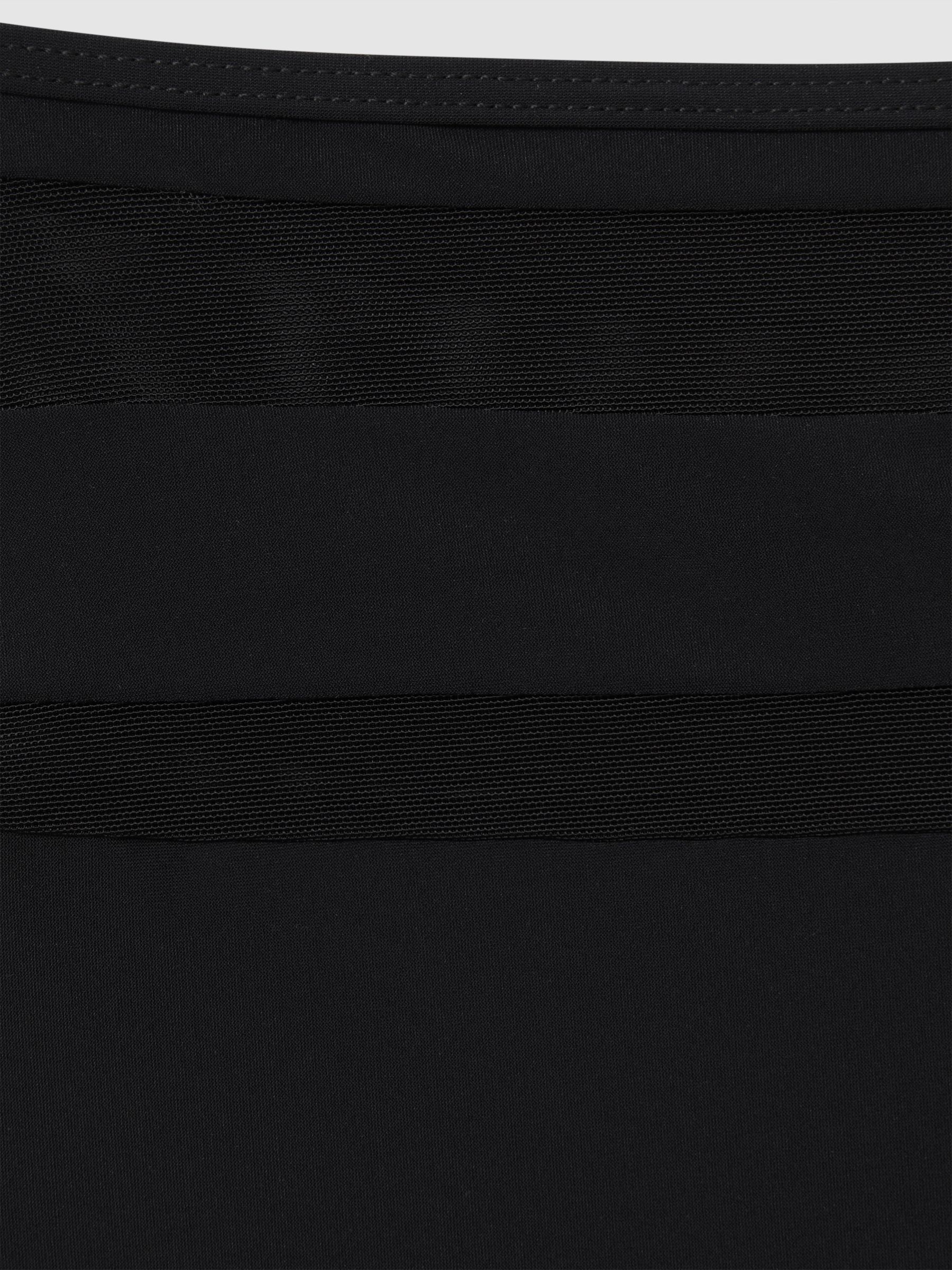High Rise Mesh Bikini Bottoms in Black - Image 5 of 5