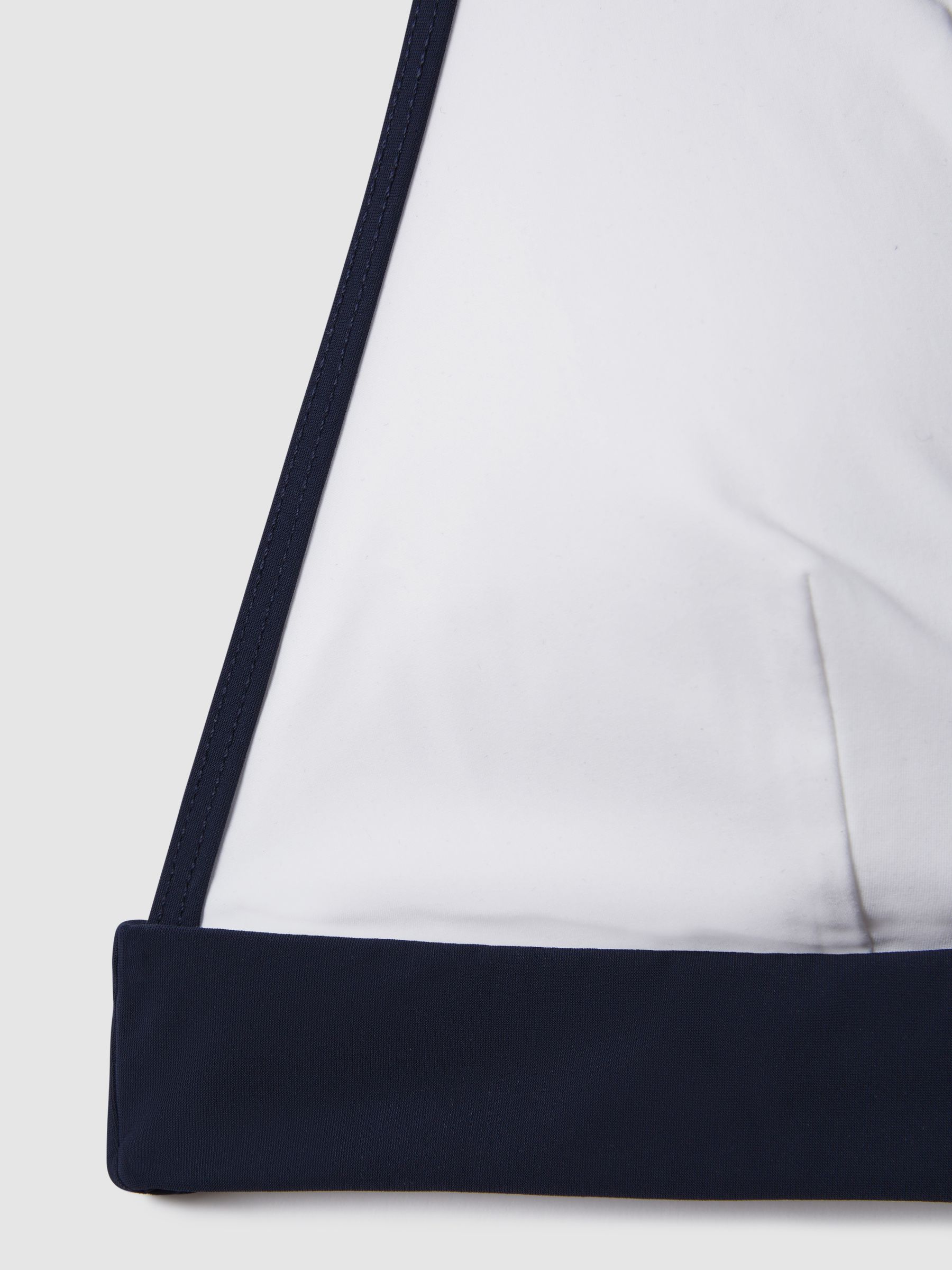 Wide Strap Bikini Top in Navy/White - Image 5 of 5