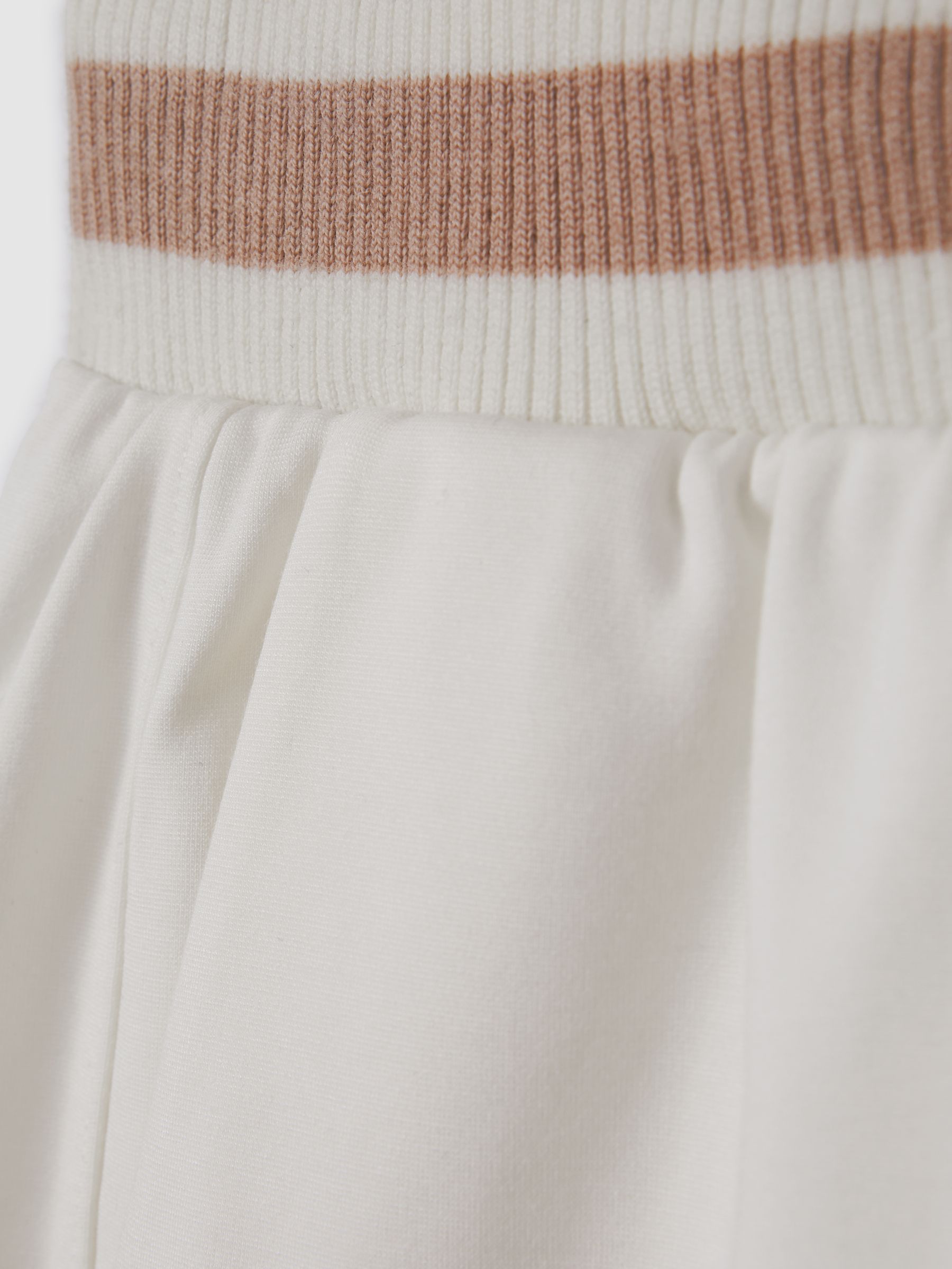 Striped Drawstring Waistband Shorts in Navy - Image 6 of 6
