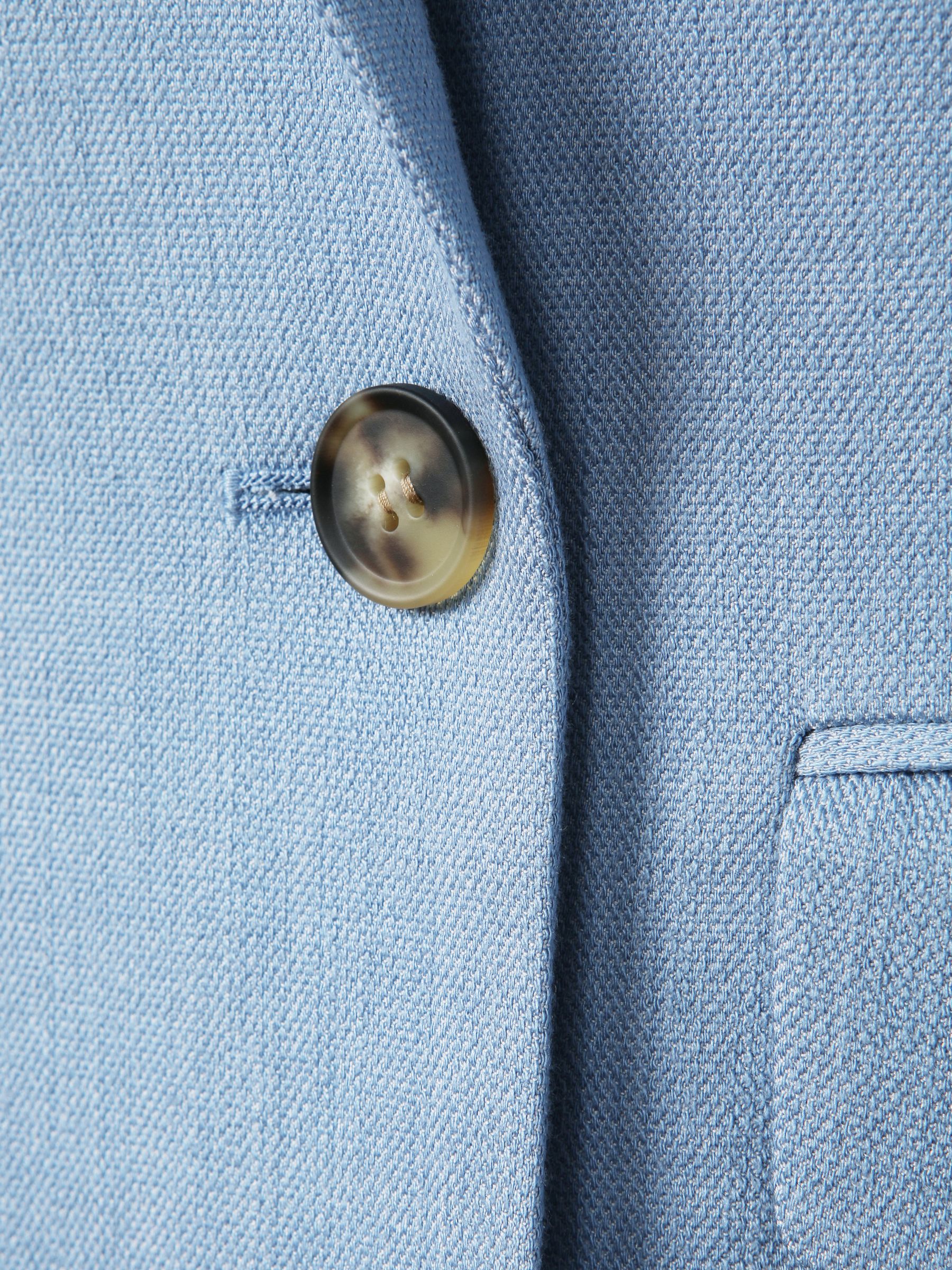 Double Breasted Suit Blazer with TENCEL™ Fibers in Blue - Image 6 of 6