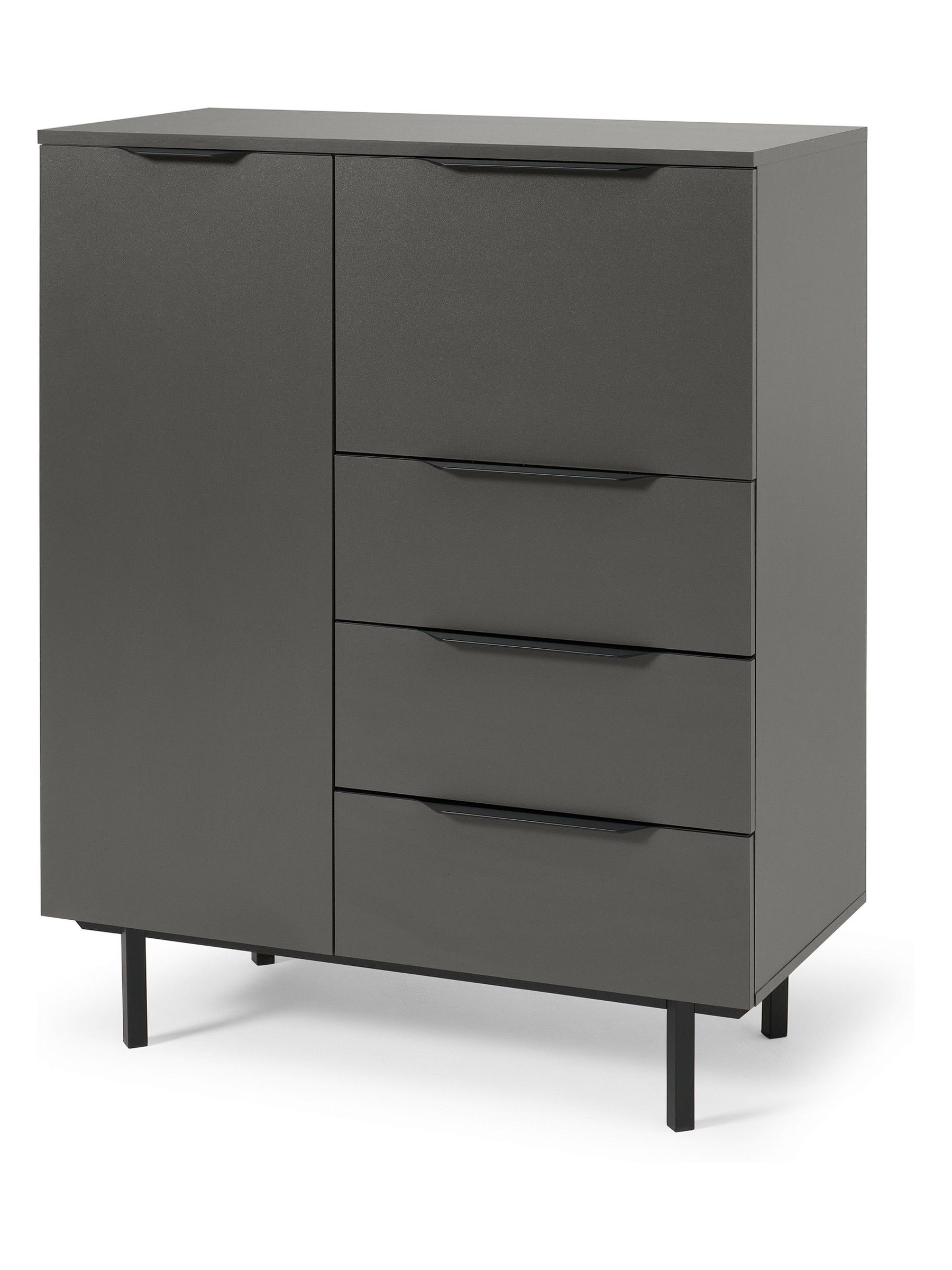 Damien Highboard in Graphite Grey - Image 2 of 4