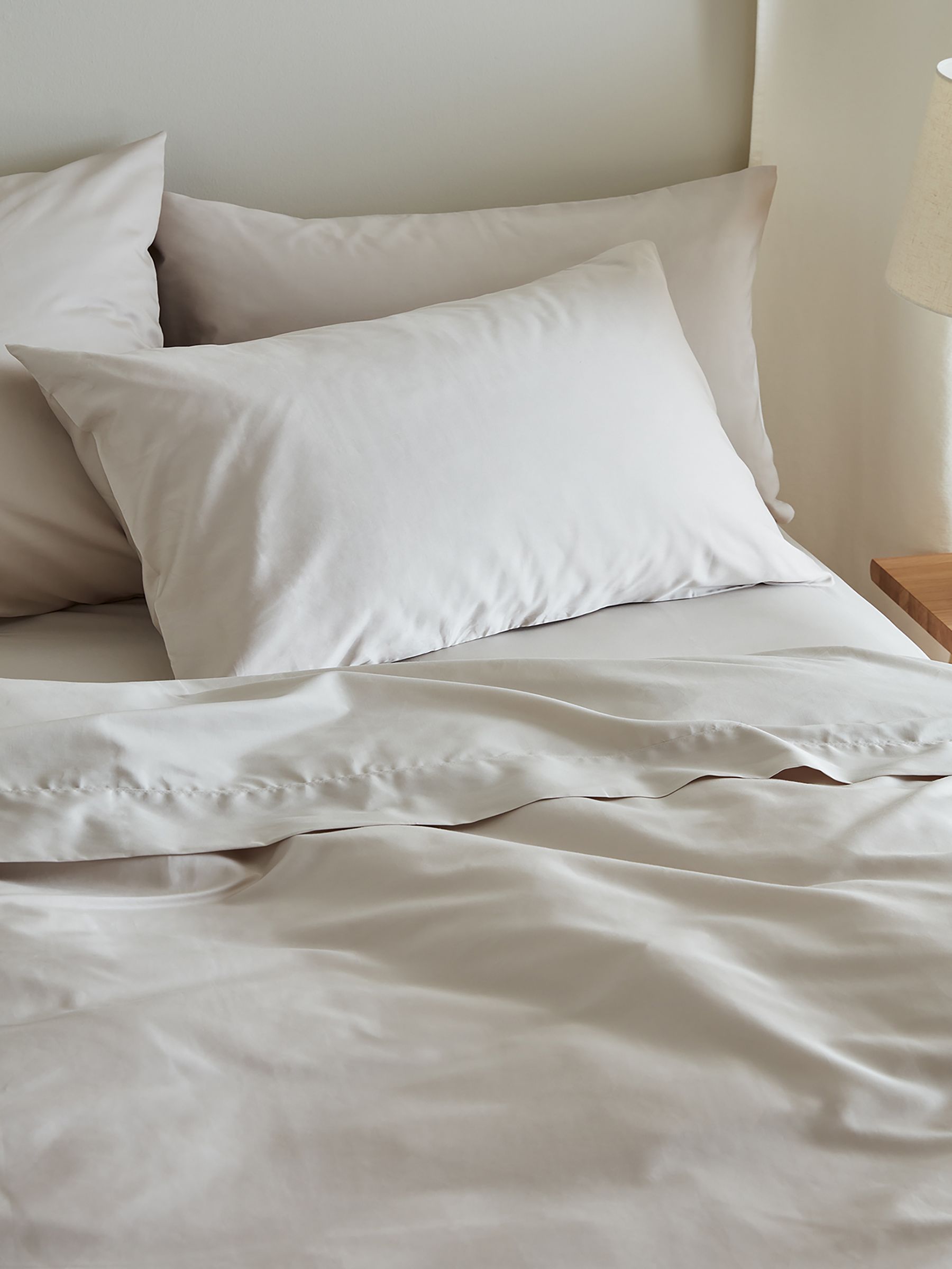 Bedfolk Set of 2 Natural Luxe Cotton Pillowcases - Image 1 of 4