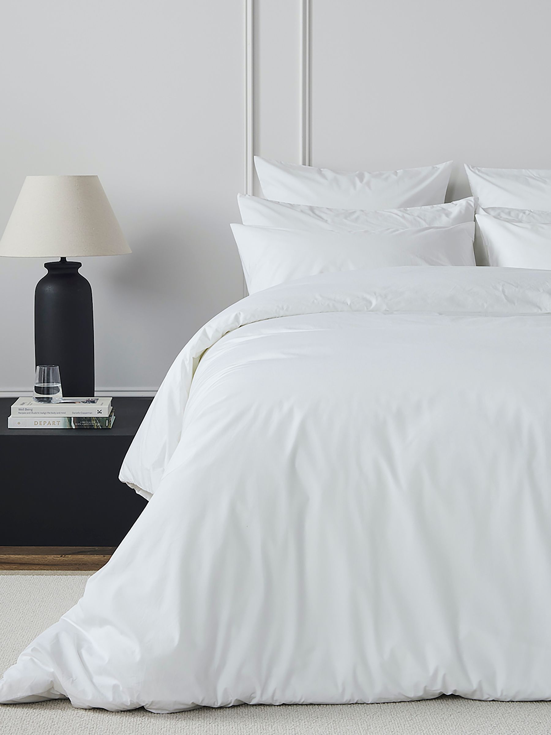 Bedfolk White Classic Cotton Duvet Cover - Image 1 of 6