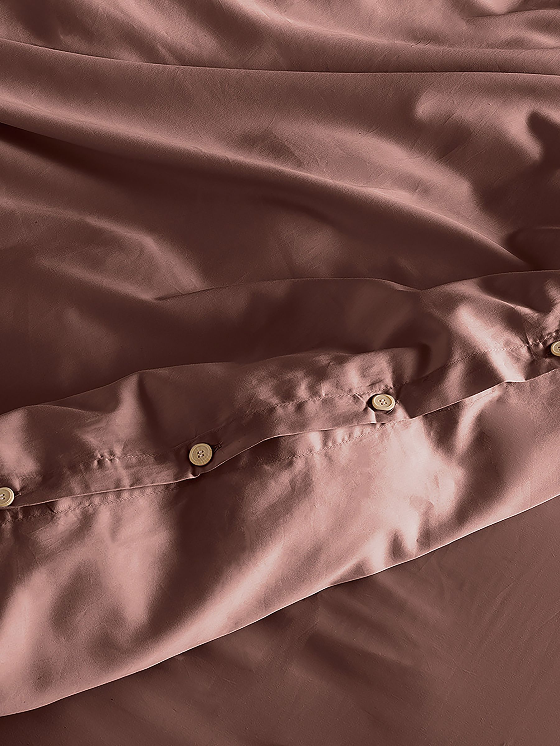 Bedfolk Orange Luxe Cotton Duvet Cover - Image 3 of 4