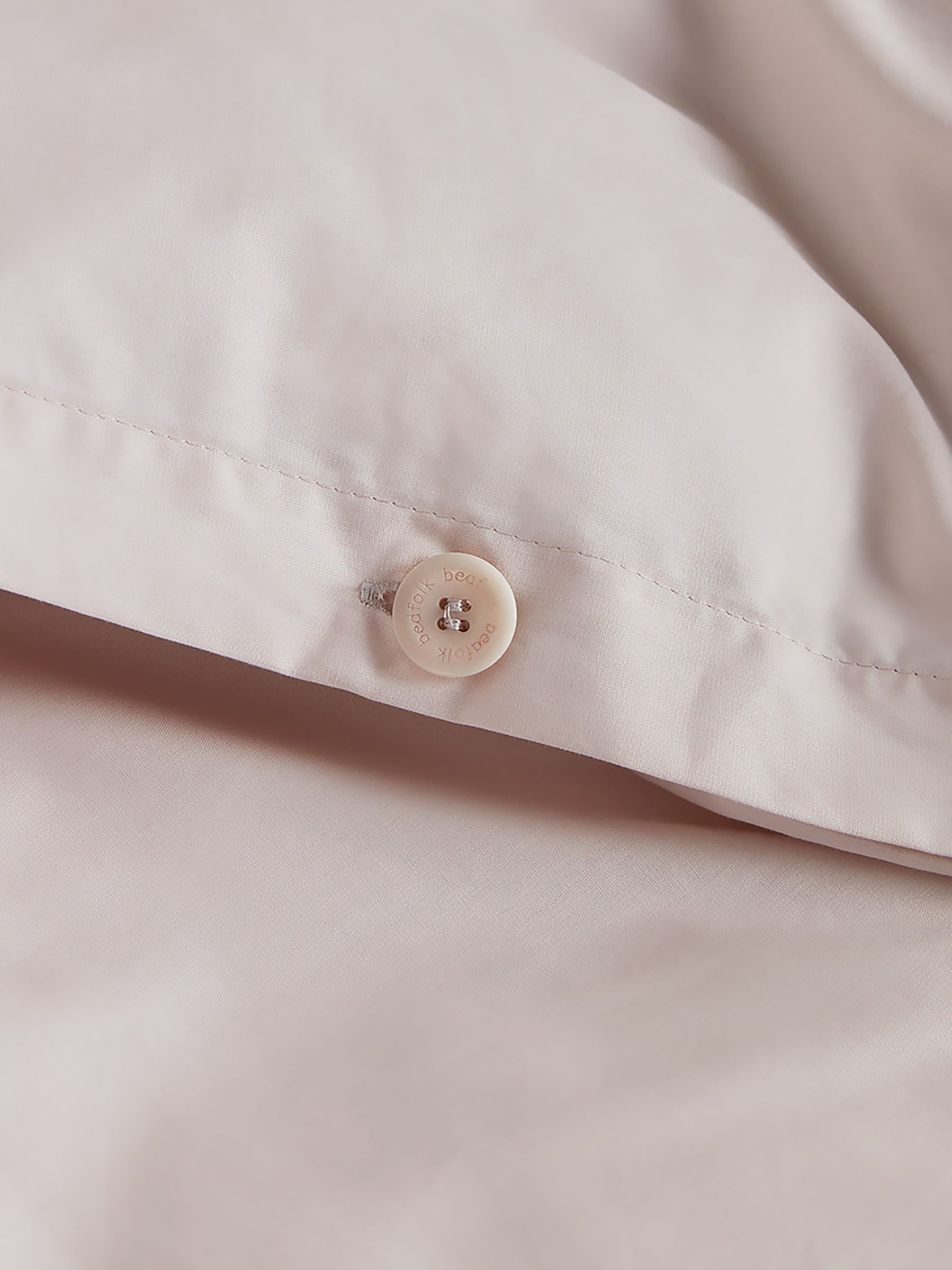 Bedfolk Pink Classic Cotton Duvet Cover - Image 3 of 5