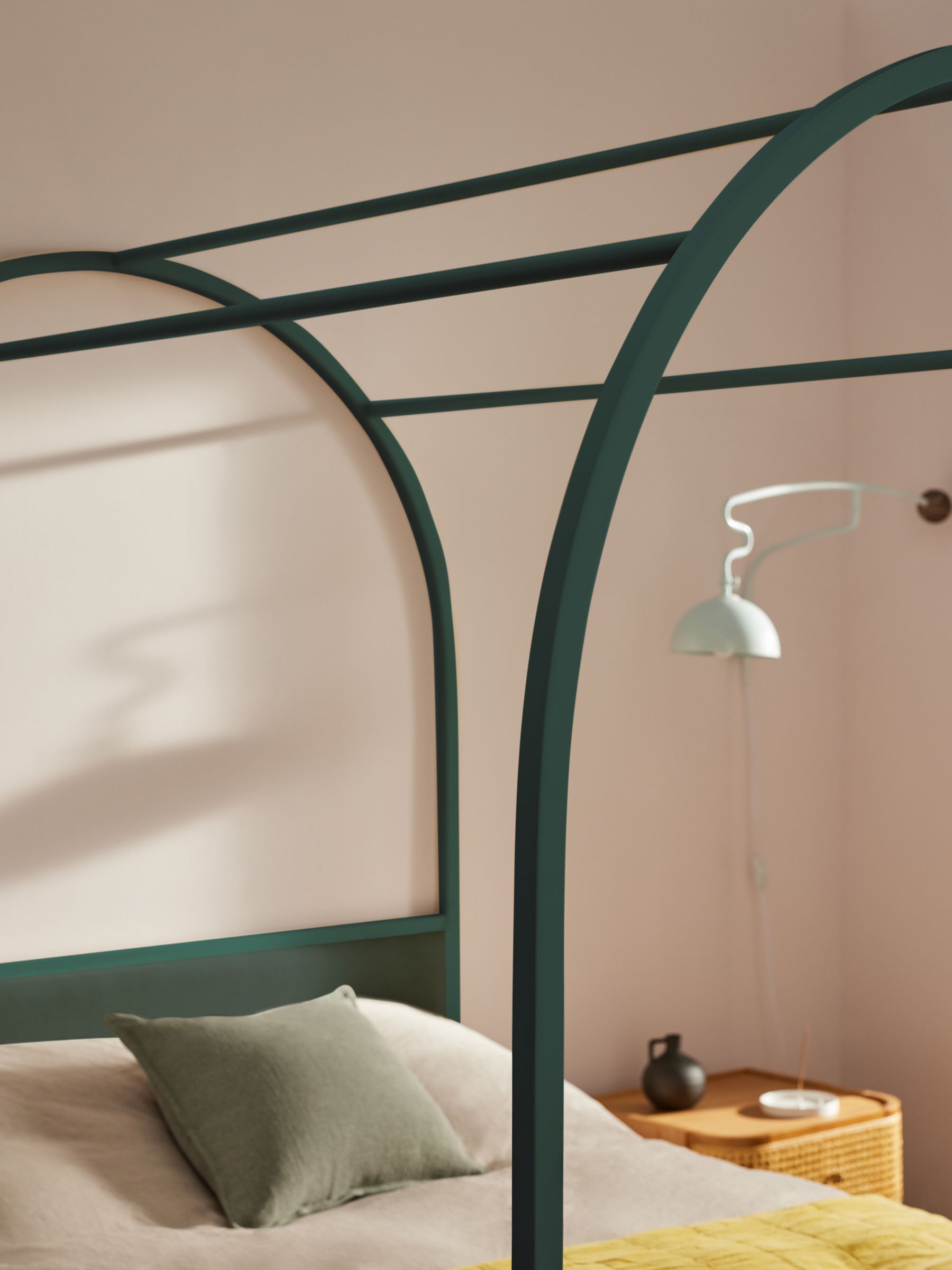 Romy Four Poster Bed in Green - Image 3 of 3 Romy Four Poster Bed in Green - Image 3 of 3