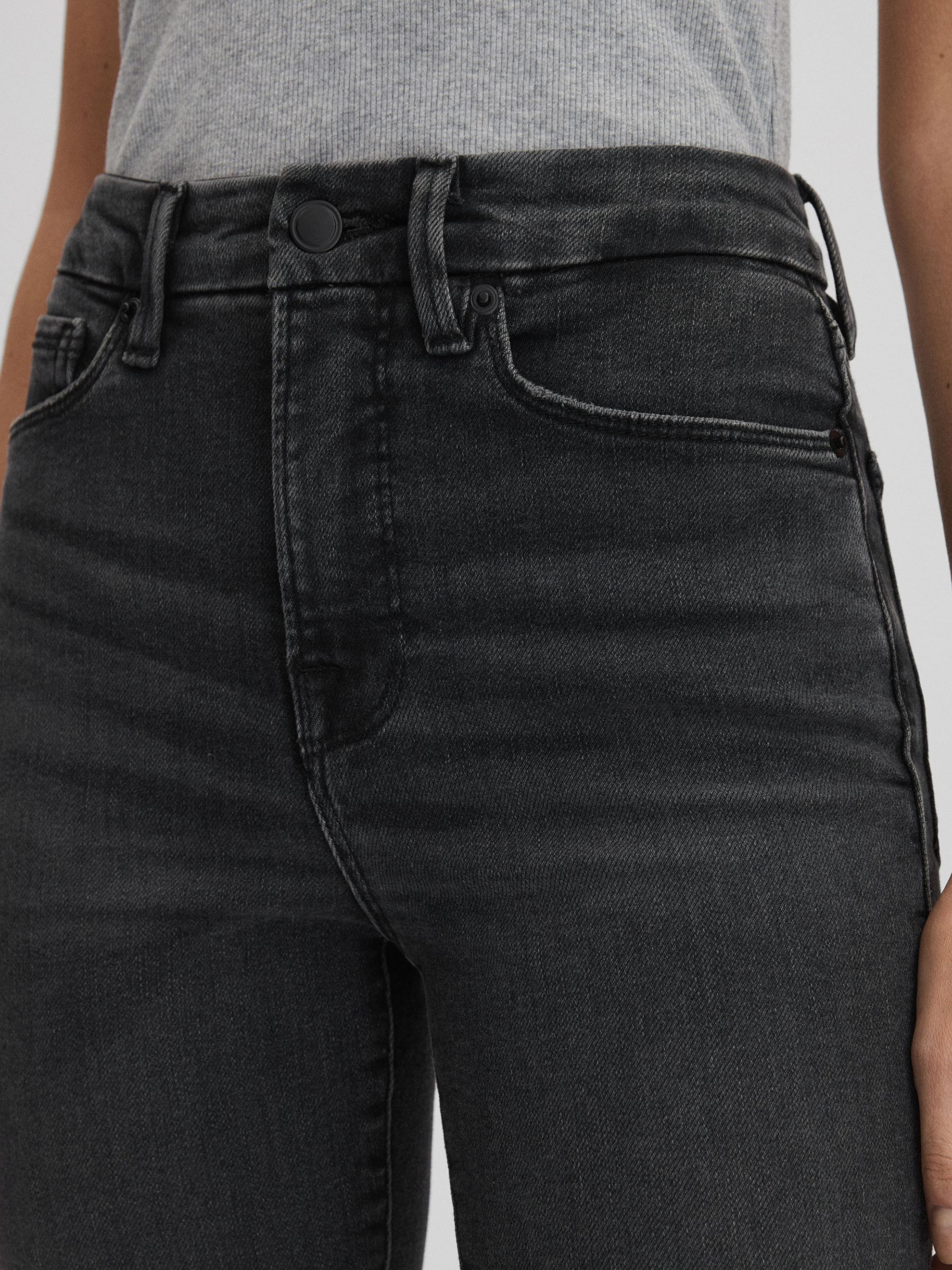 Good American Super Flared Jeans in Black - Image 4 of 6