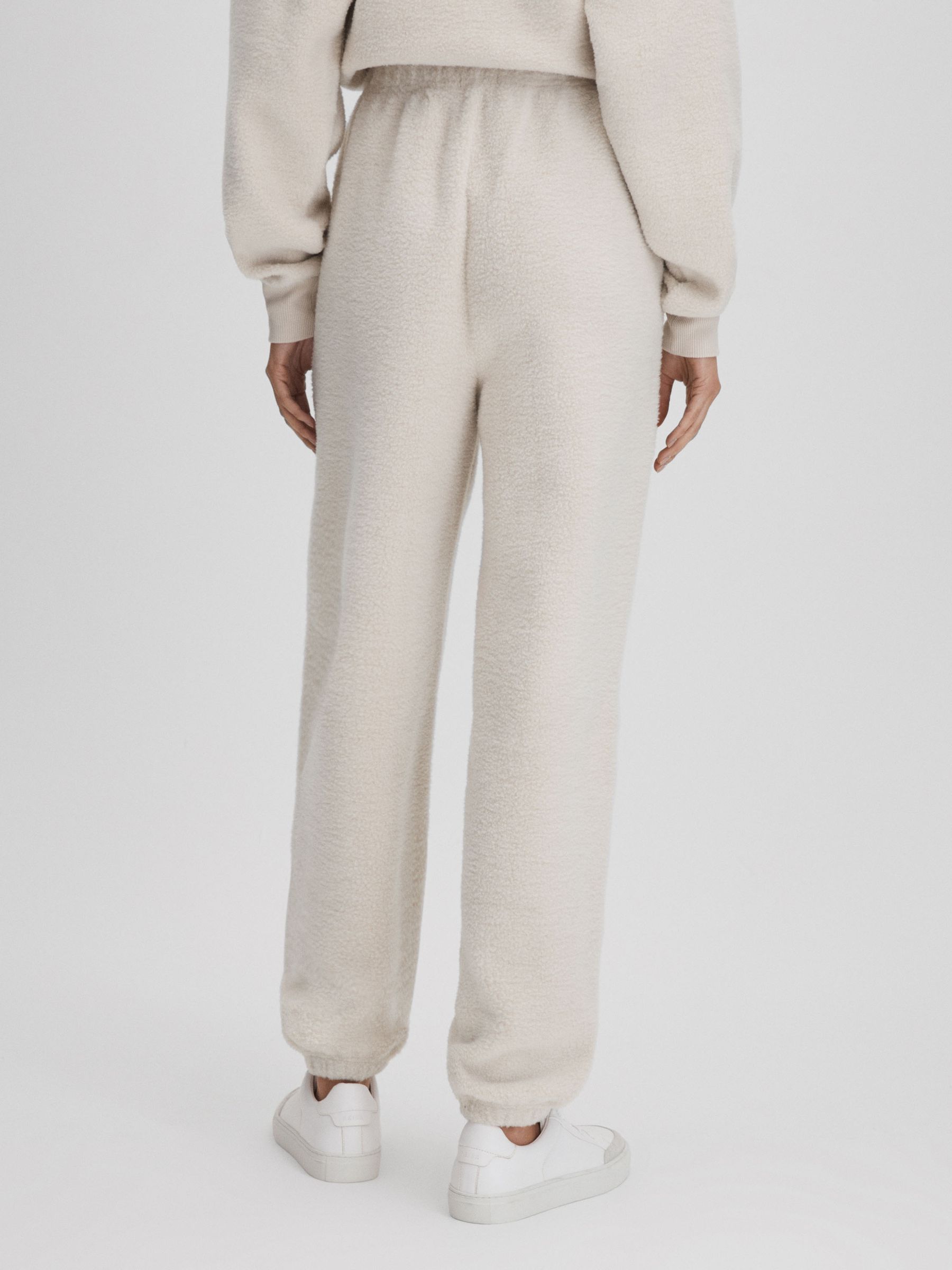 Good American Tusk White Good American Elasticated Sherpa Joggers - Image 5 of 6