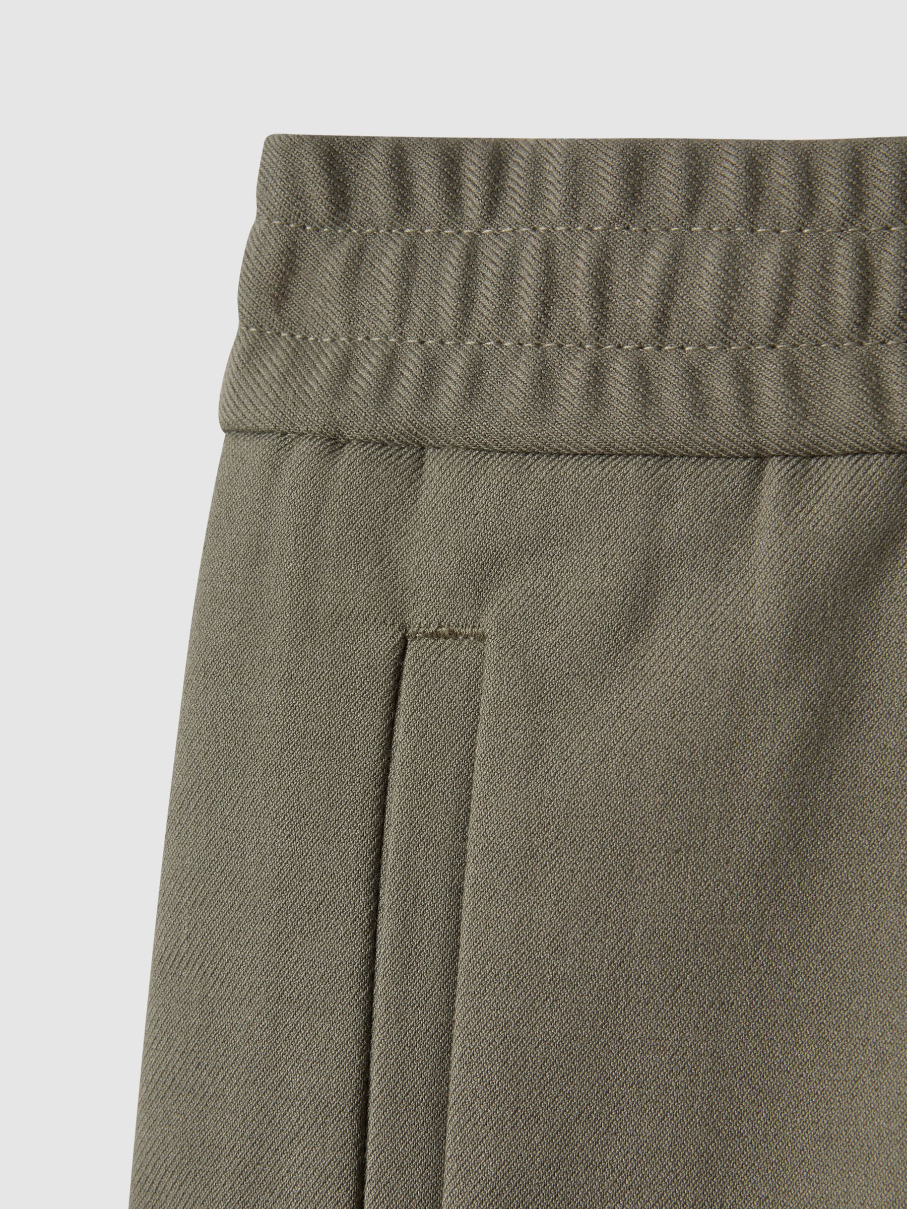 Relaxed Drawstring Shorts in Sage - Image 6 of 6