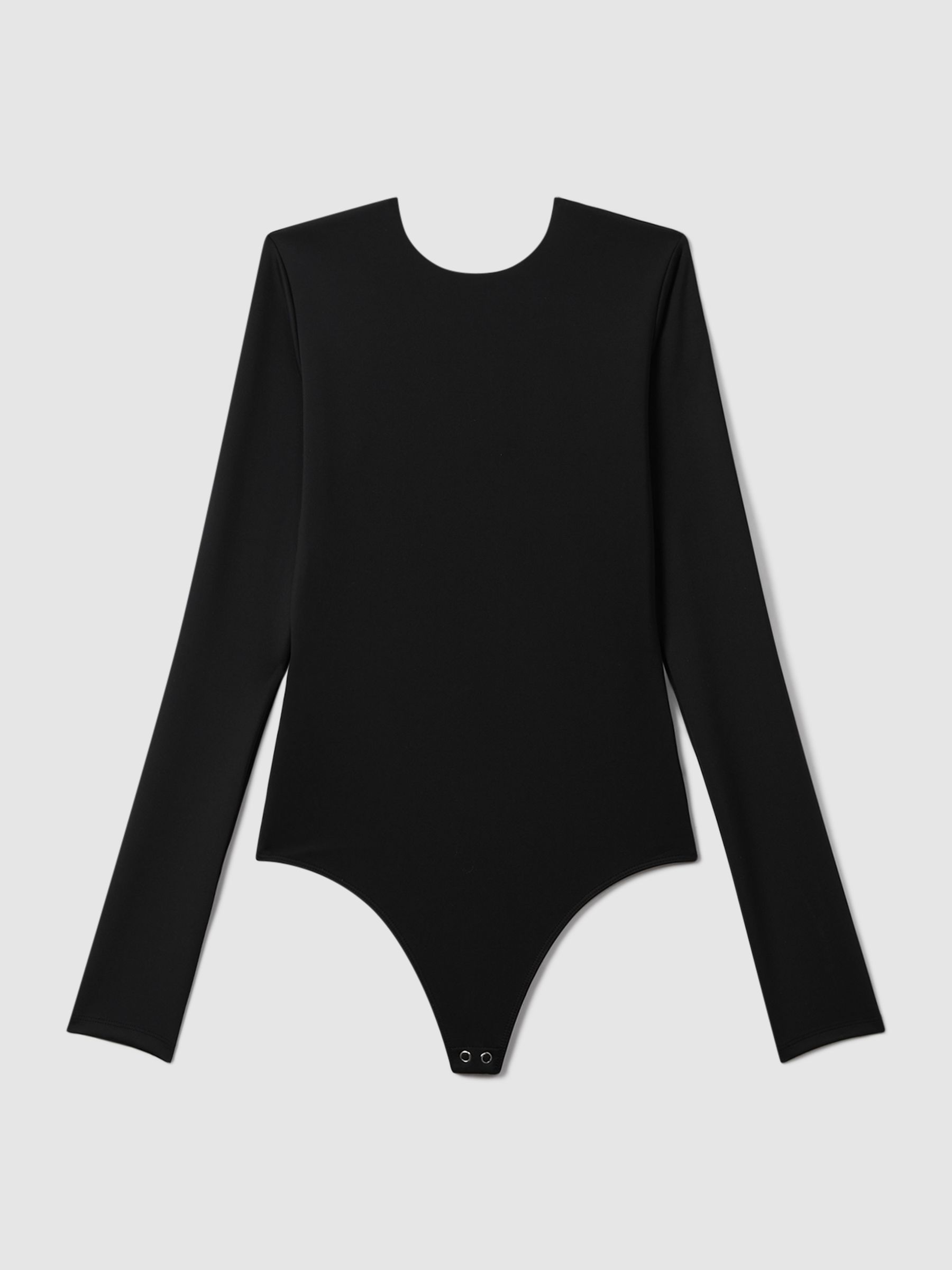 Good American Scoop Back Thong Bodies in Black - Image 5 of 6