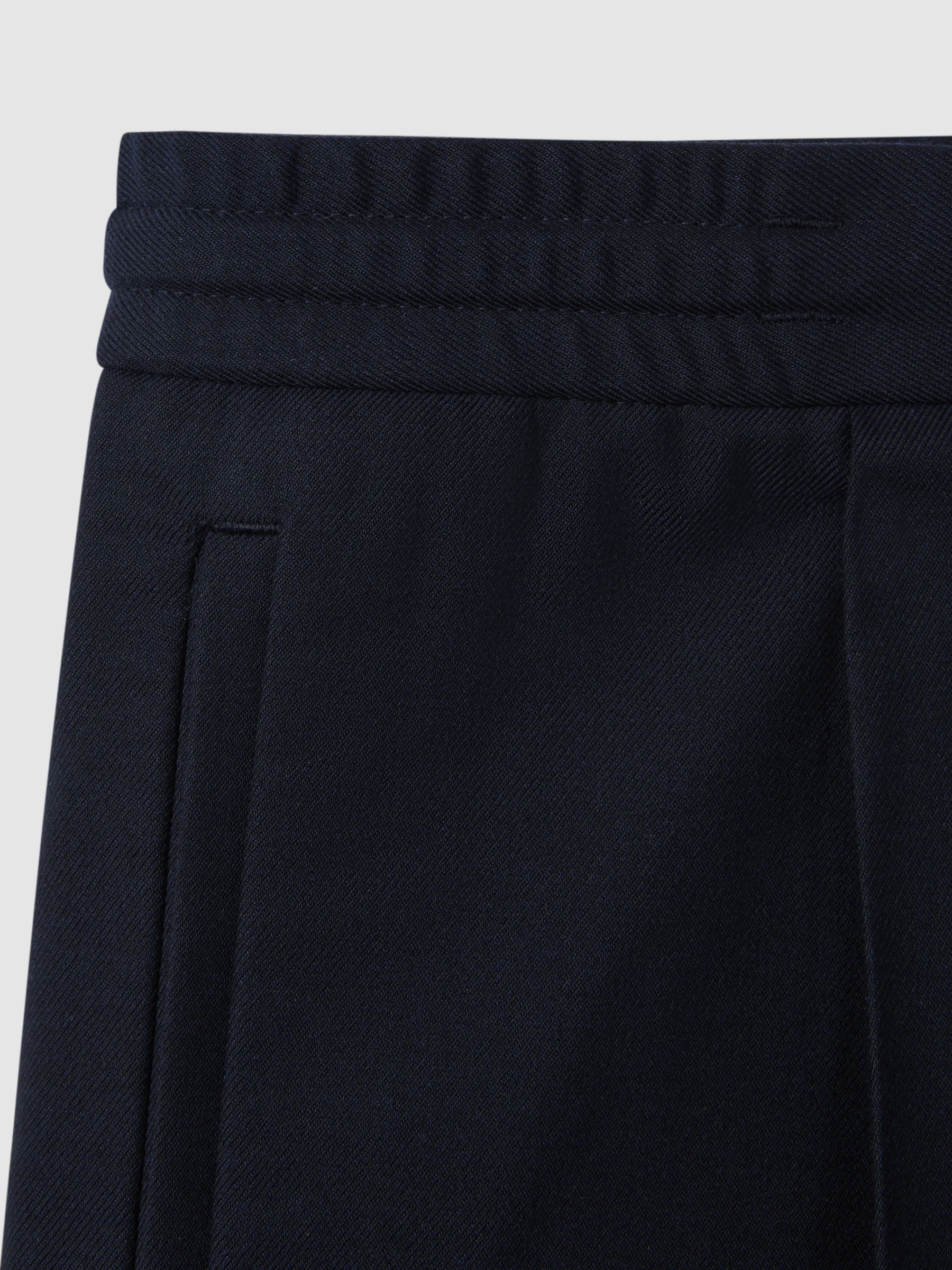 Relaxed Drawstring Shorts in Navy - Image 6 of 6