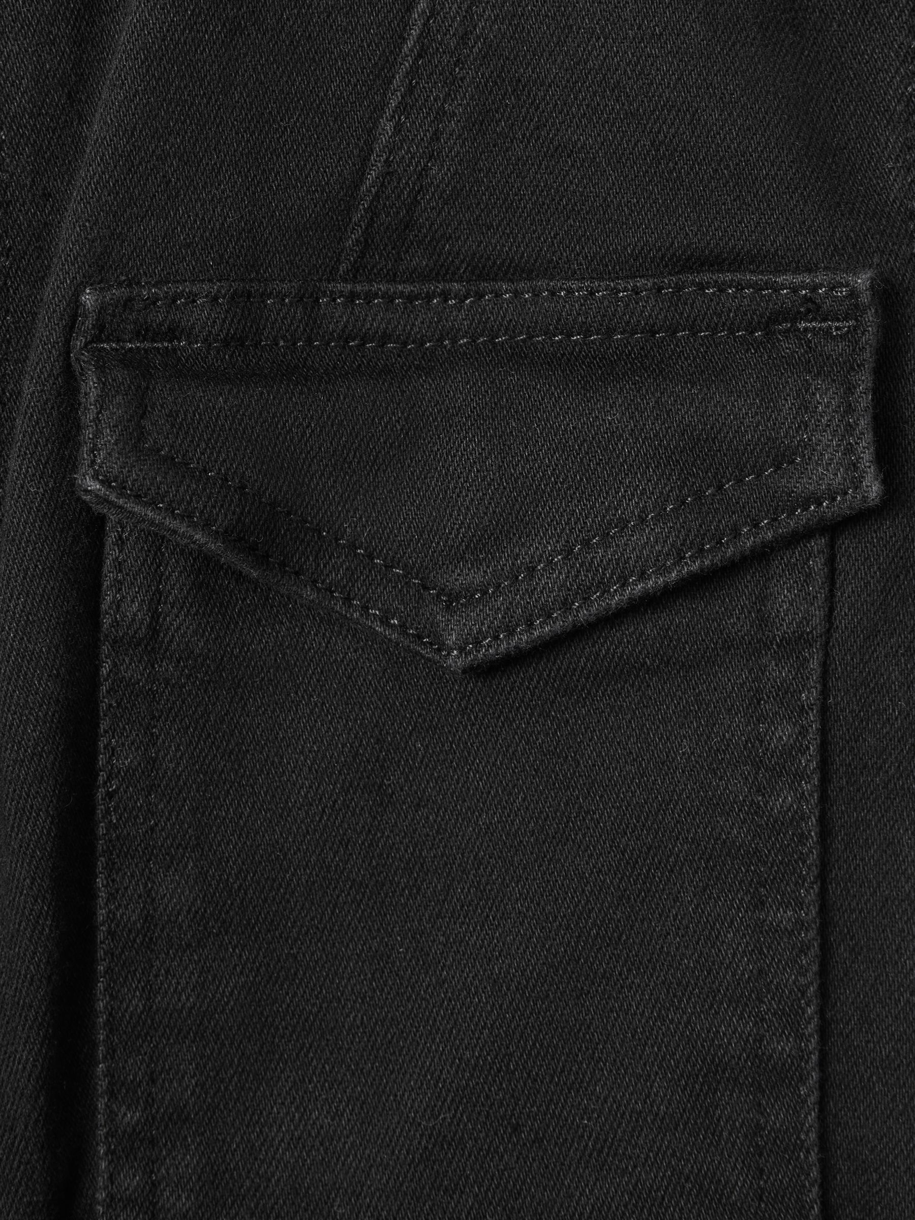 Denim Jumpsuit in Black - Image 6 of 6
