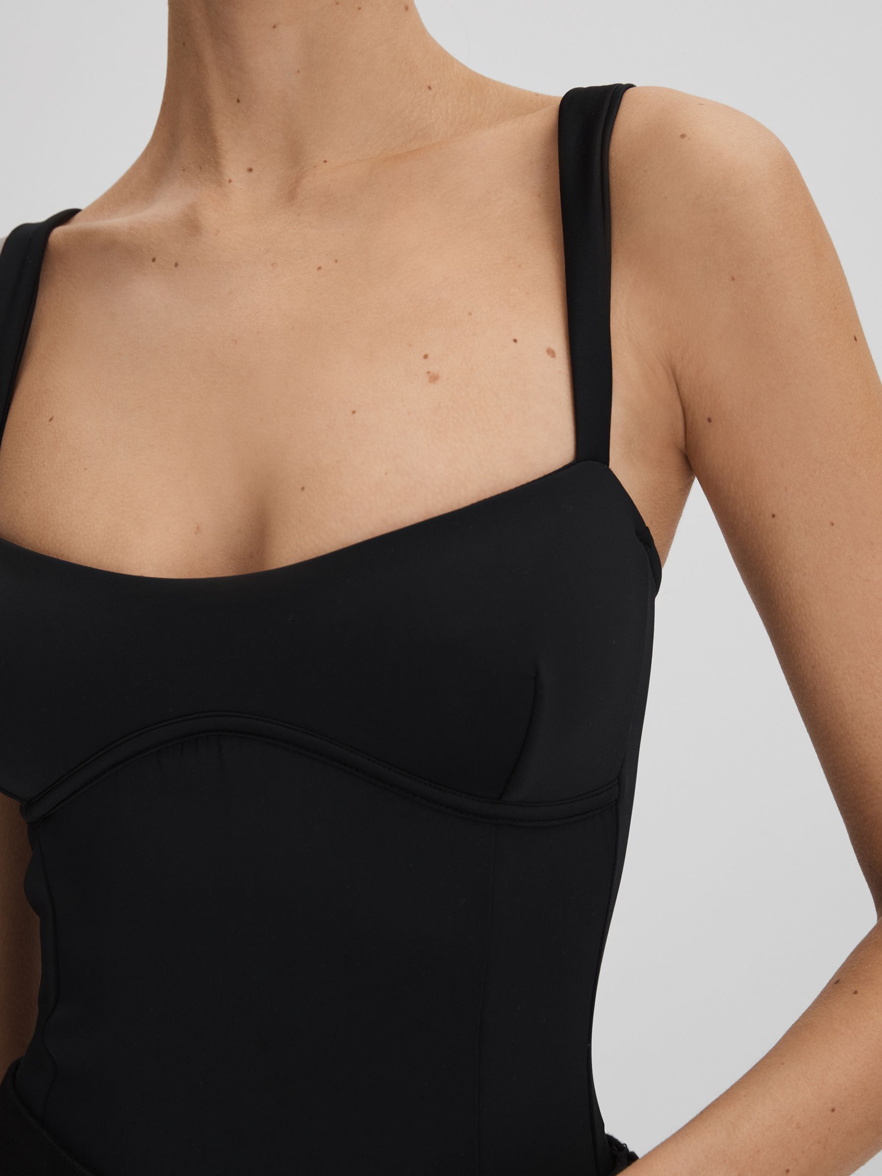 Good American Sweetheart Scuba Thong Bodies in Black - Image 4 of 6