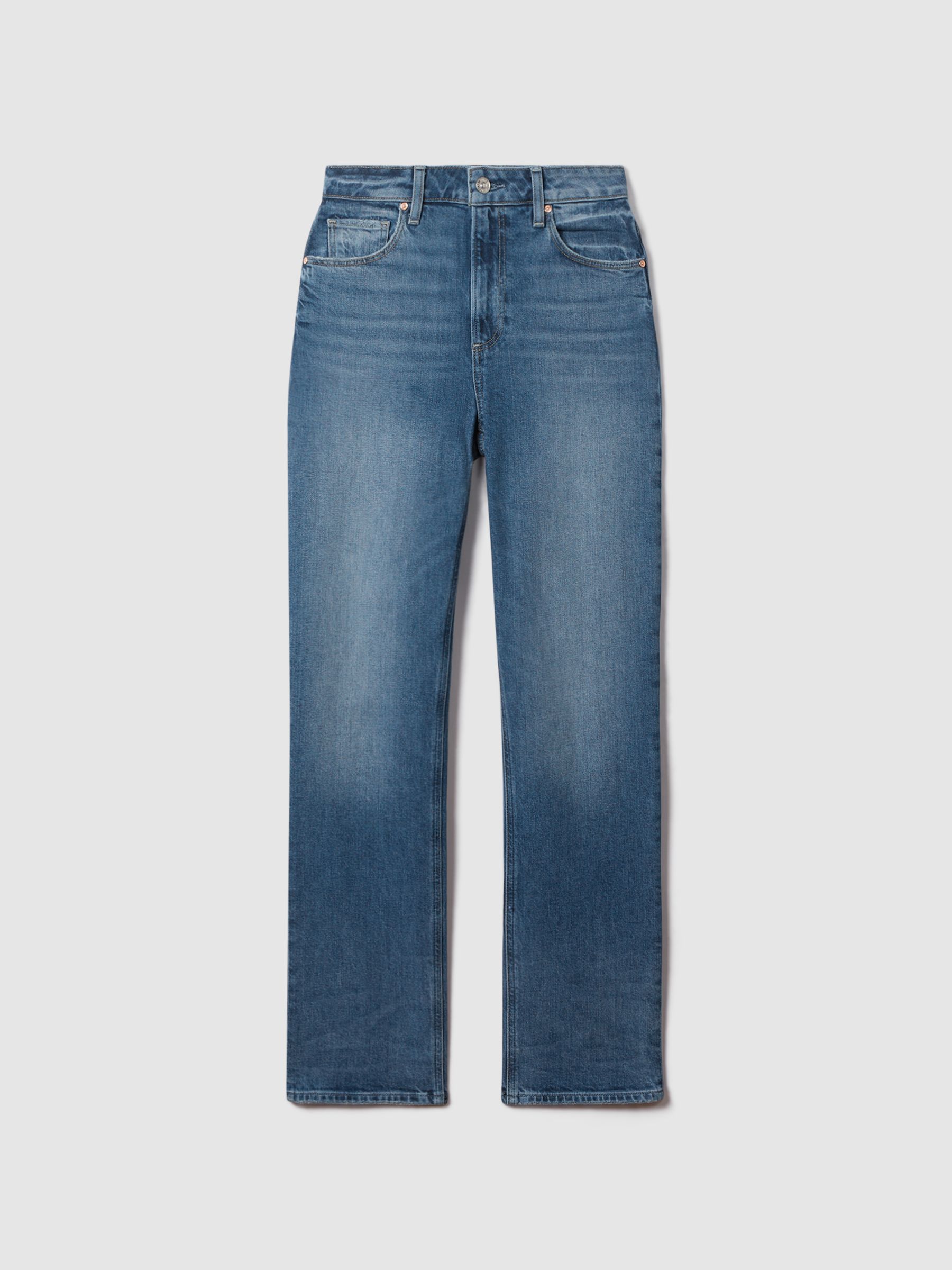 Paige Straight Leg Jeans in Stronghold Blue - Image 2 of 5
