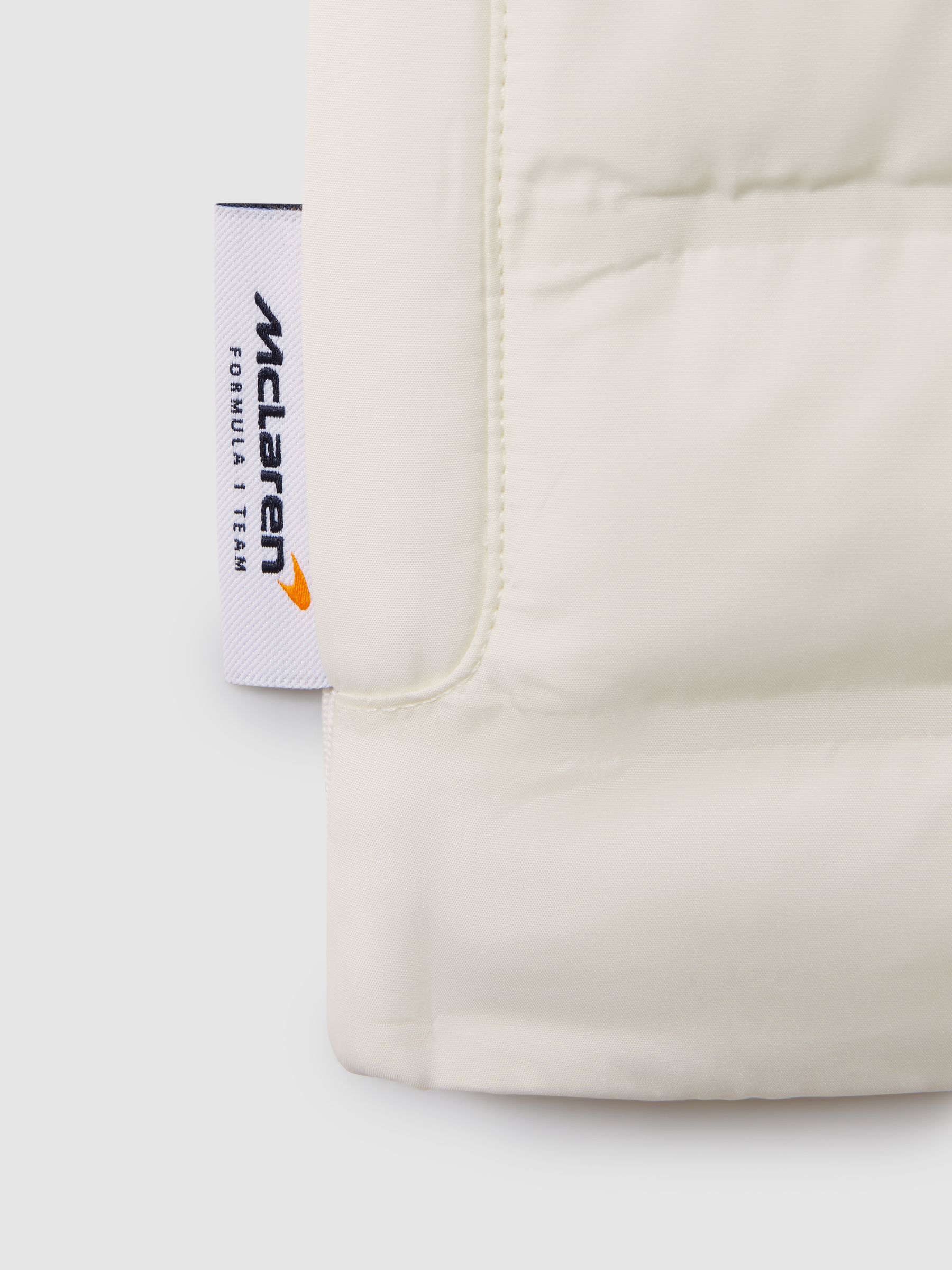 9-13 yrs McLaren F1 Hybrid Quilt and Knit Gilet in White - Image 10 of 12