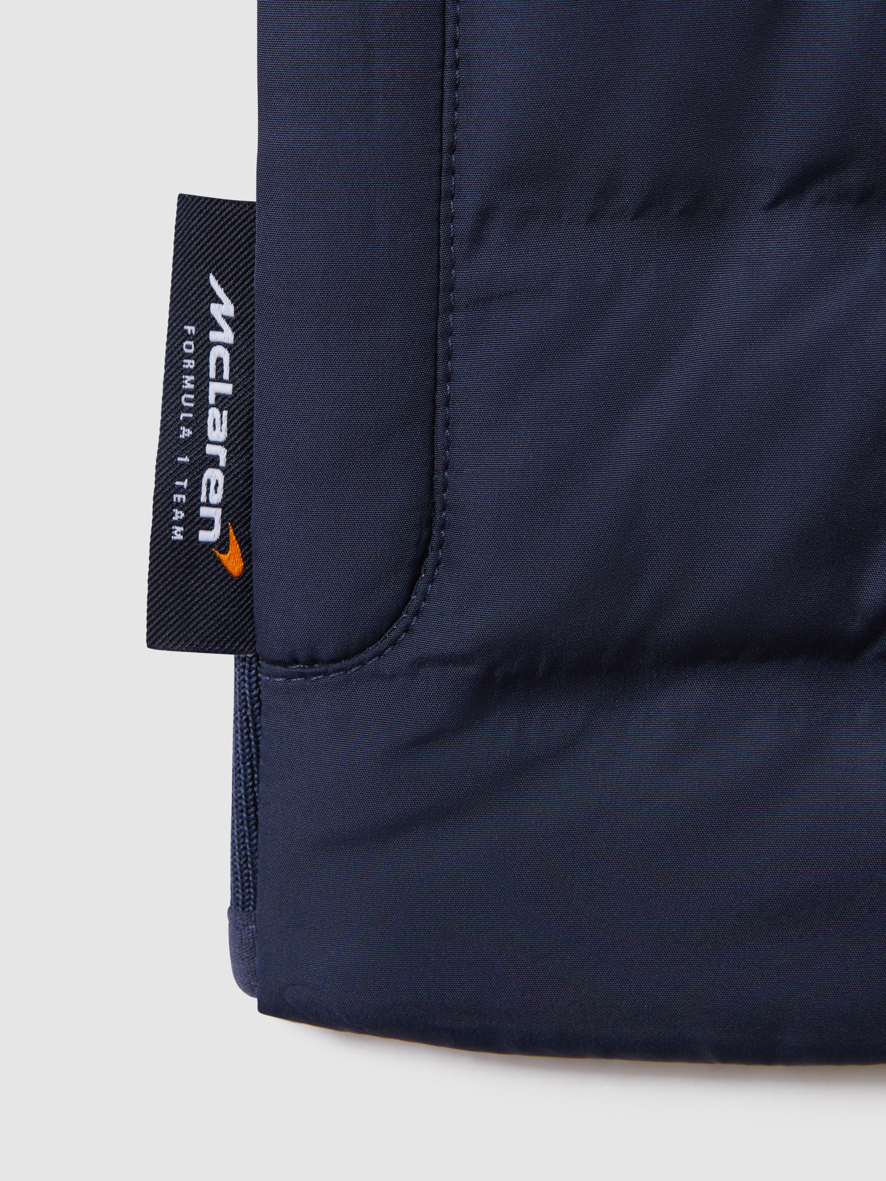 9-13 yrs McLaren F1 Hybrid Quilt and Knit Gilet in Airforce Blue - Image 11 of 12