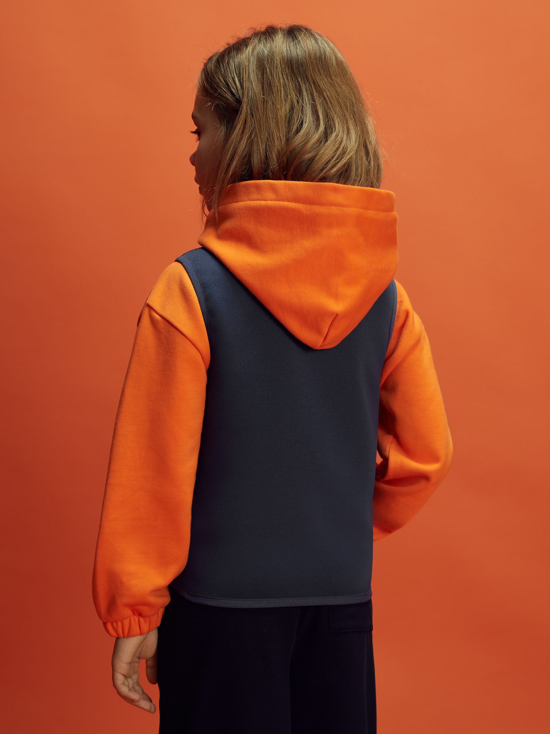 9-13 yrs McLaren F1 Hybrid Quilt and Knit Gilet in Airforce Blue - Image 4 of 12