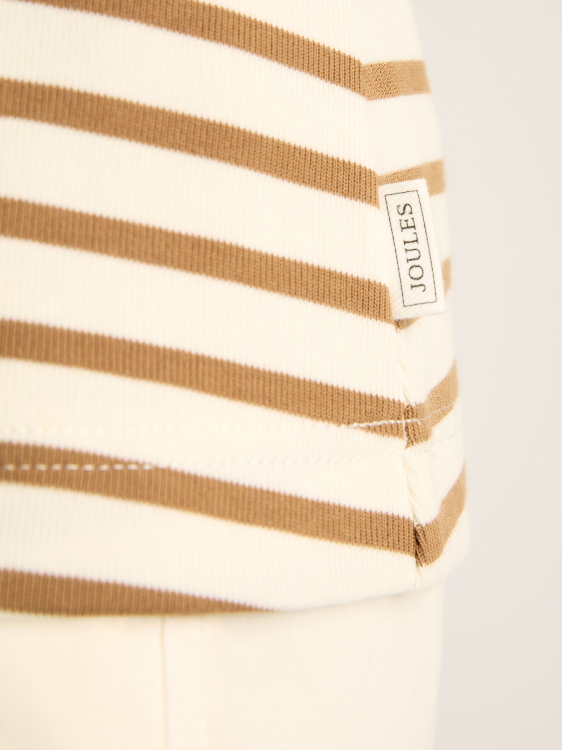 Harbour Cream & Tan Striped Jersey Vest - Image 6 of 7