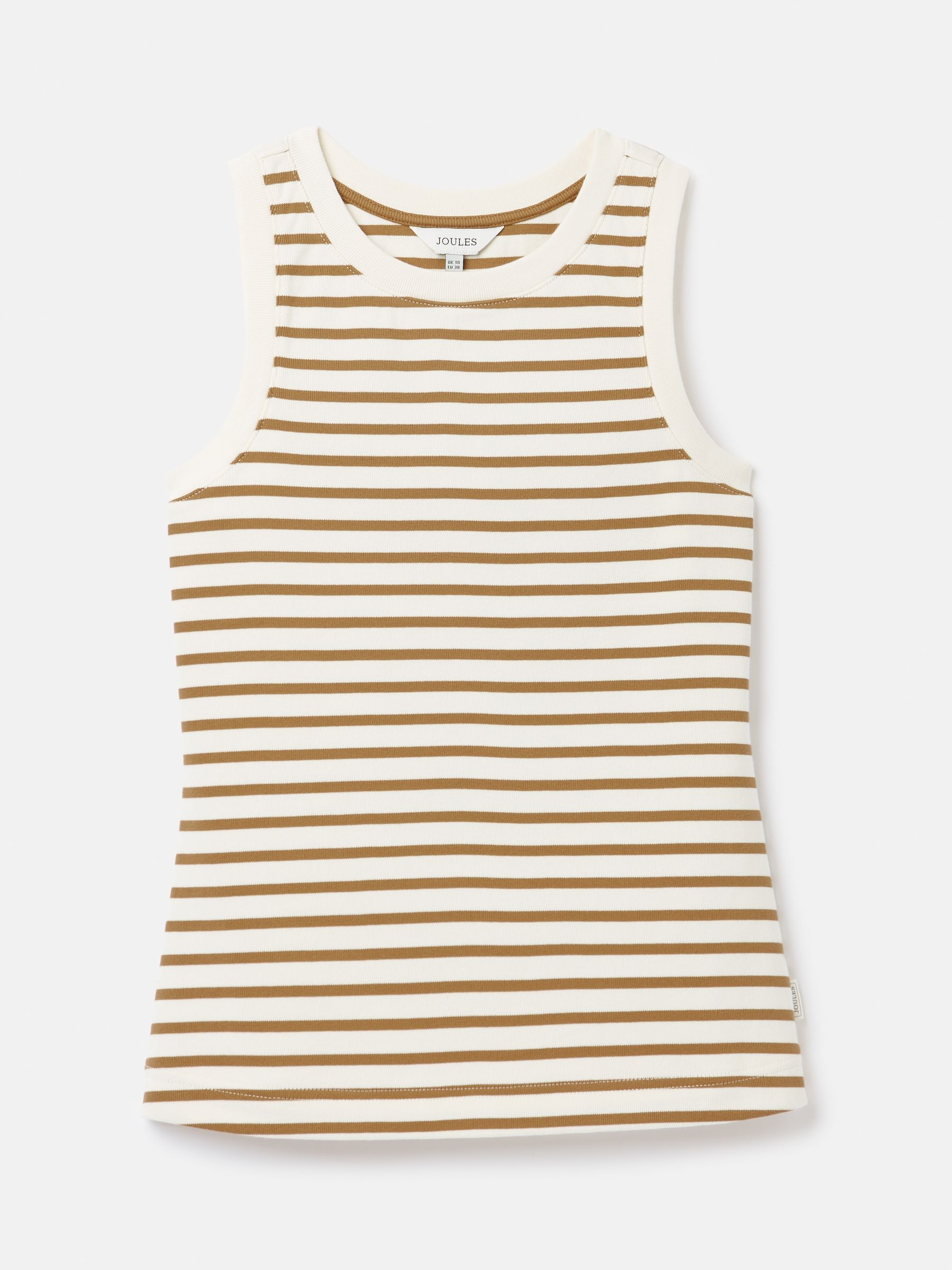 Harbour Cream & Tan Striped Jersey Vest - Image 7 of 7