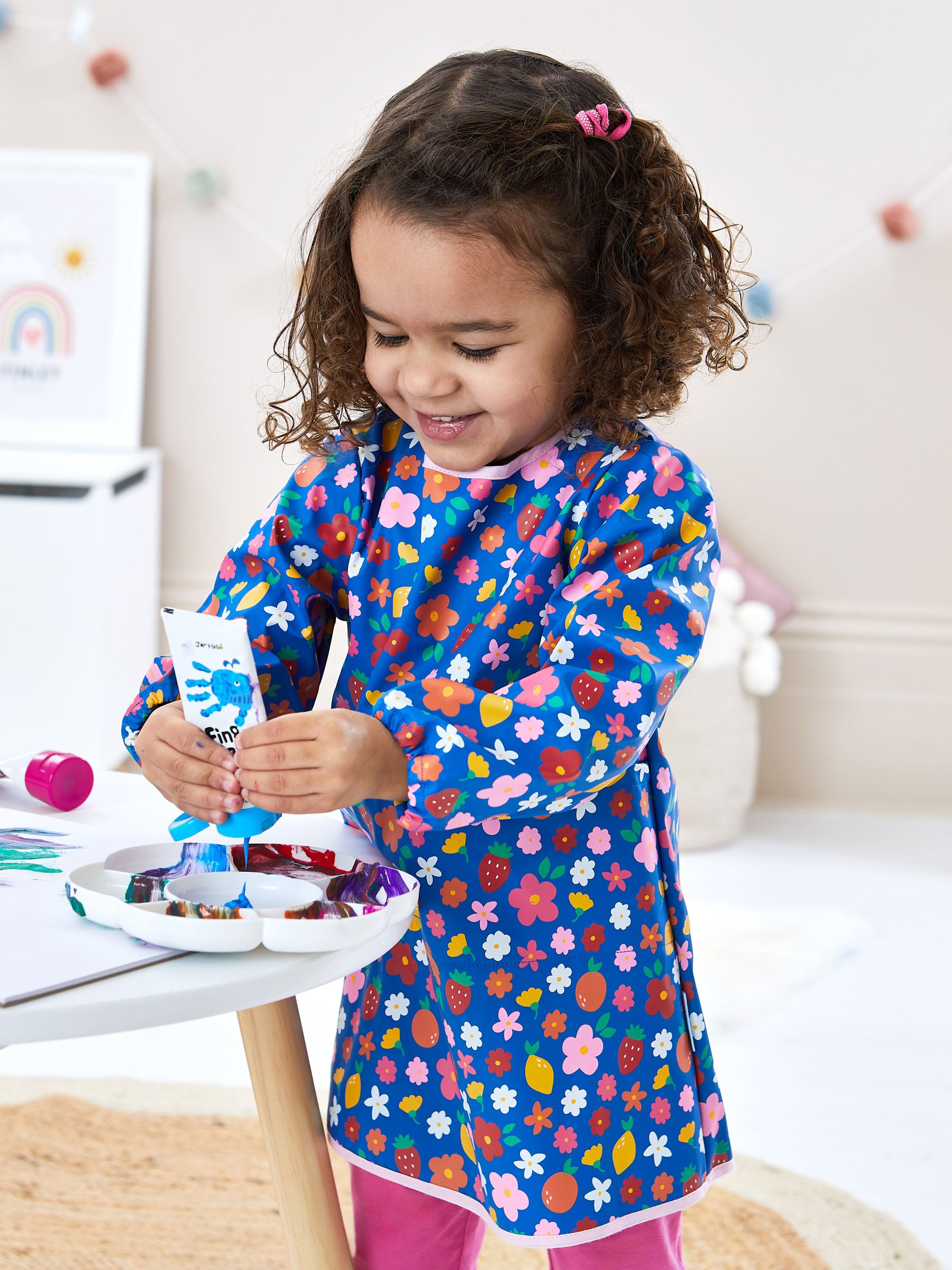 Blue Floral Multi-Purpose Coverall - Image 2 of 6