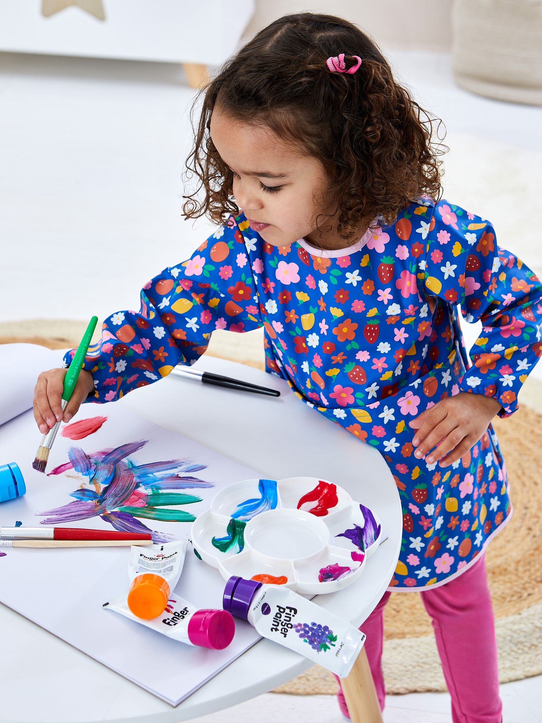 Blue Floral Multi-Purpose Coverall - Image 3 of 6