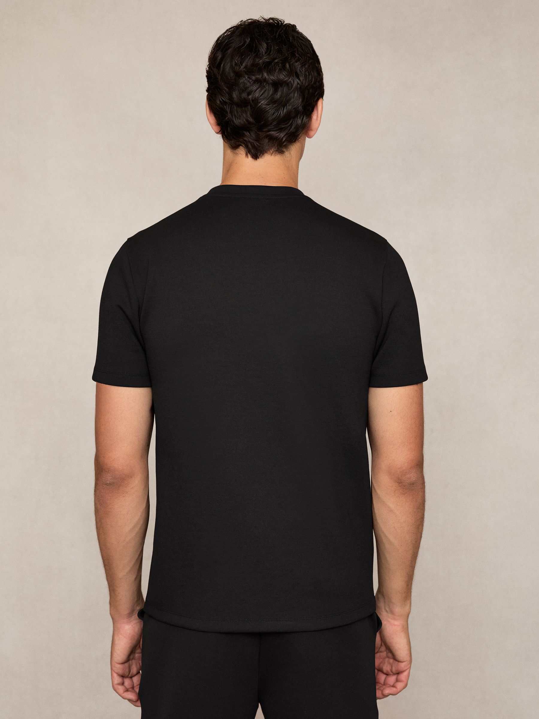 Premium-Interlock Modern-Fit T-Shirt in Black - image 4