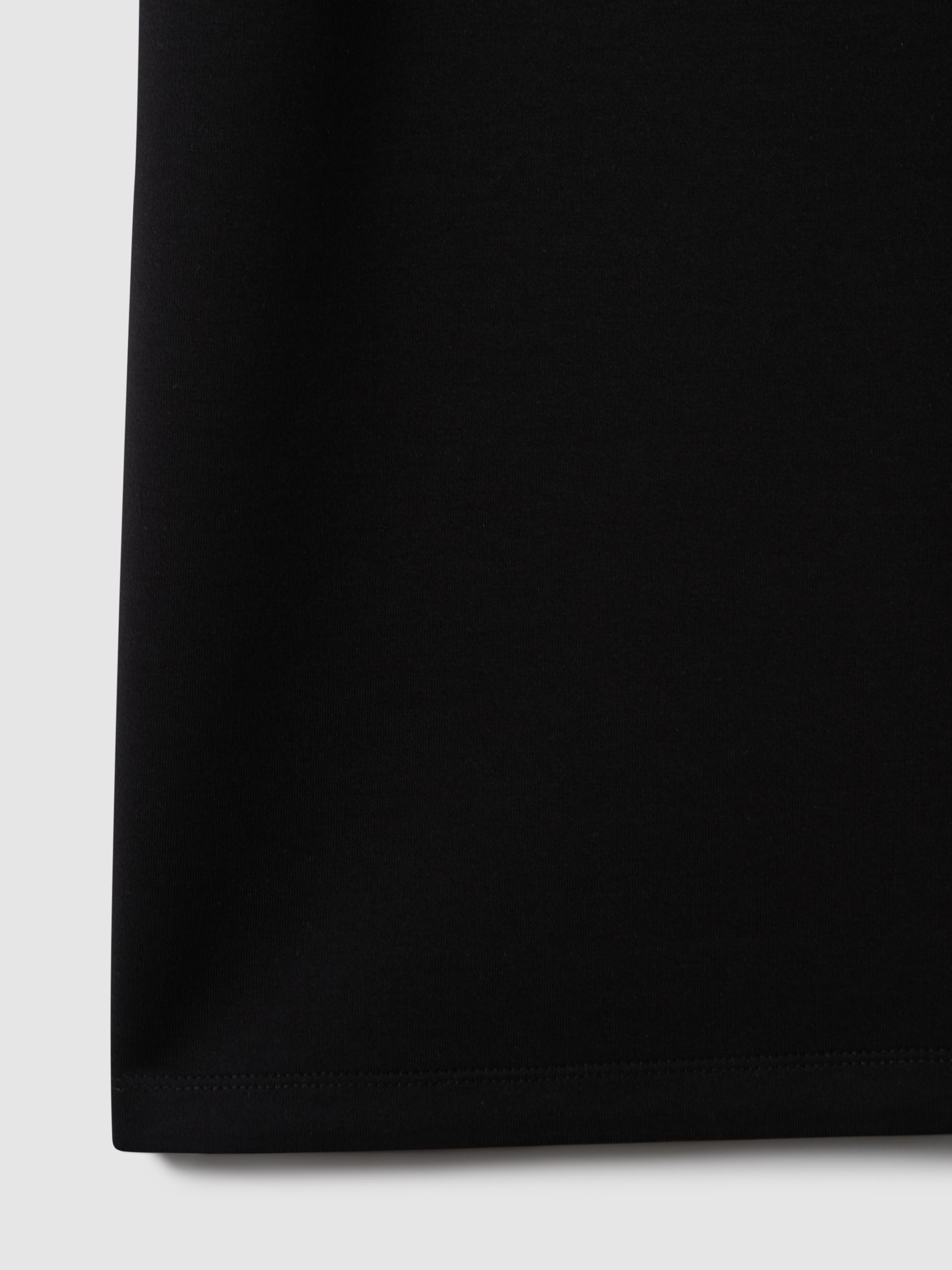 Interlock-Jersey Crew-Neck T-Shirt in Black - Image 7 of 7