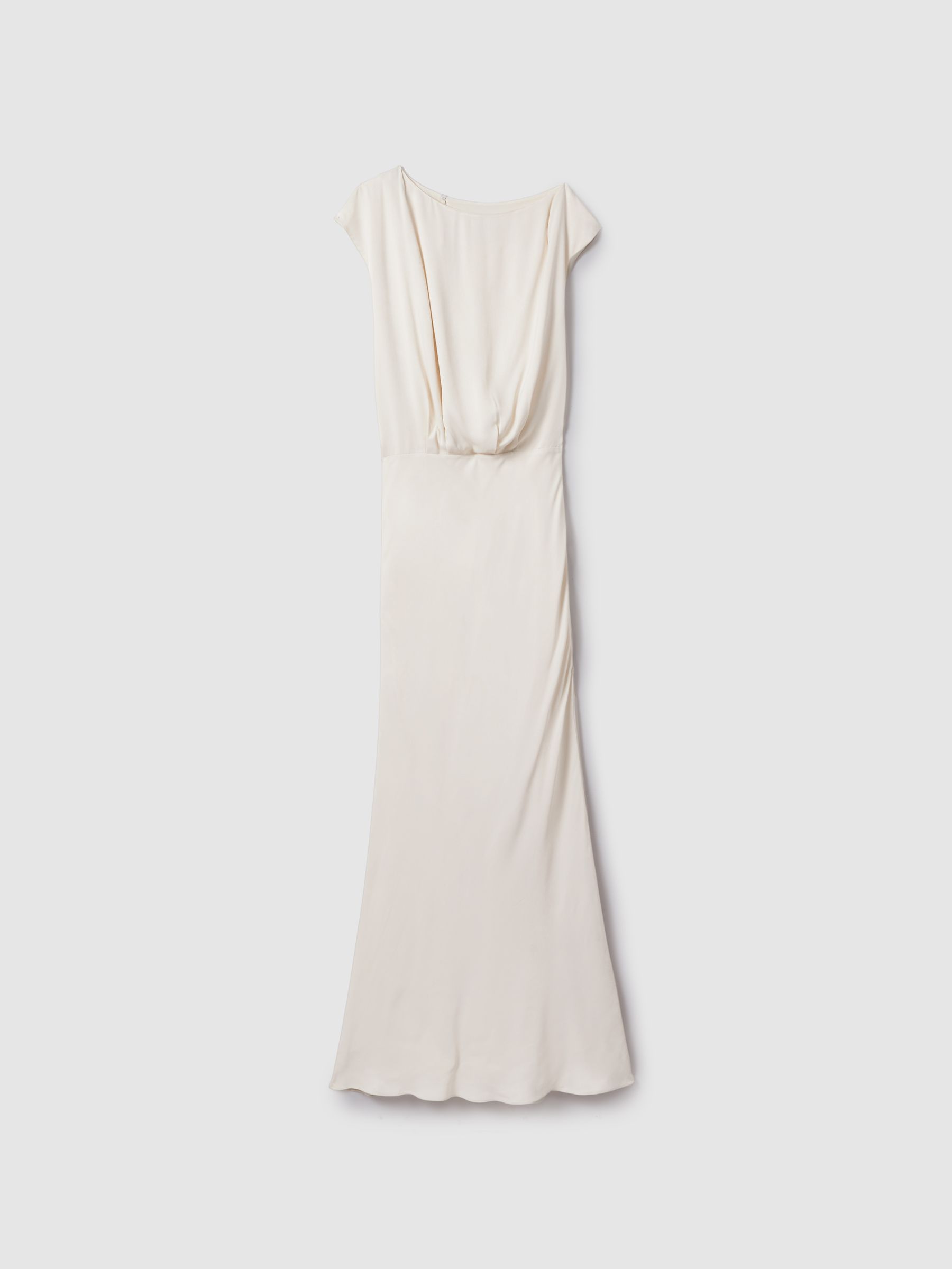 Draped Maxi Dress in Ivory - Image 2 of 6