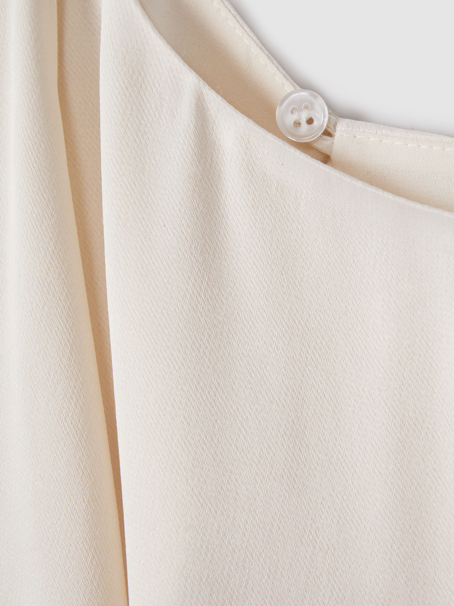 Draped Maxi Dress in Ivory - Image 6 of 6
