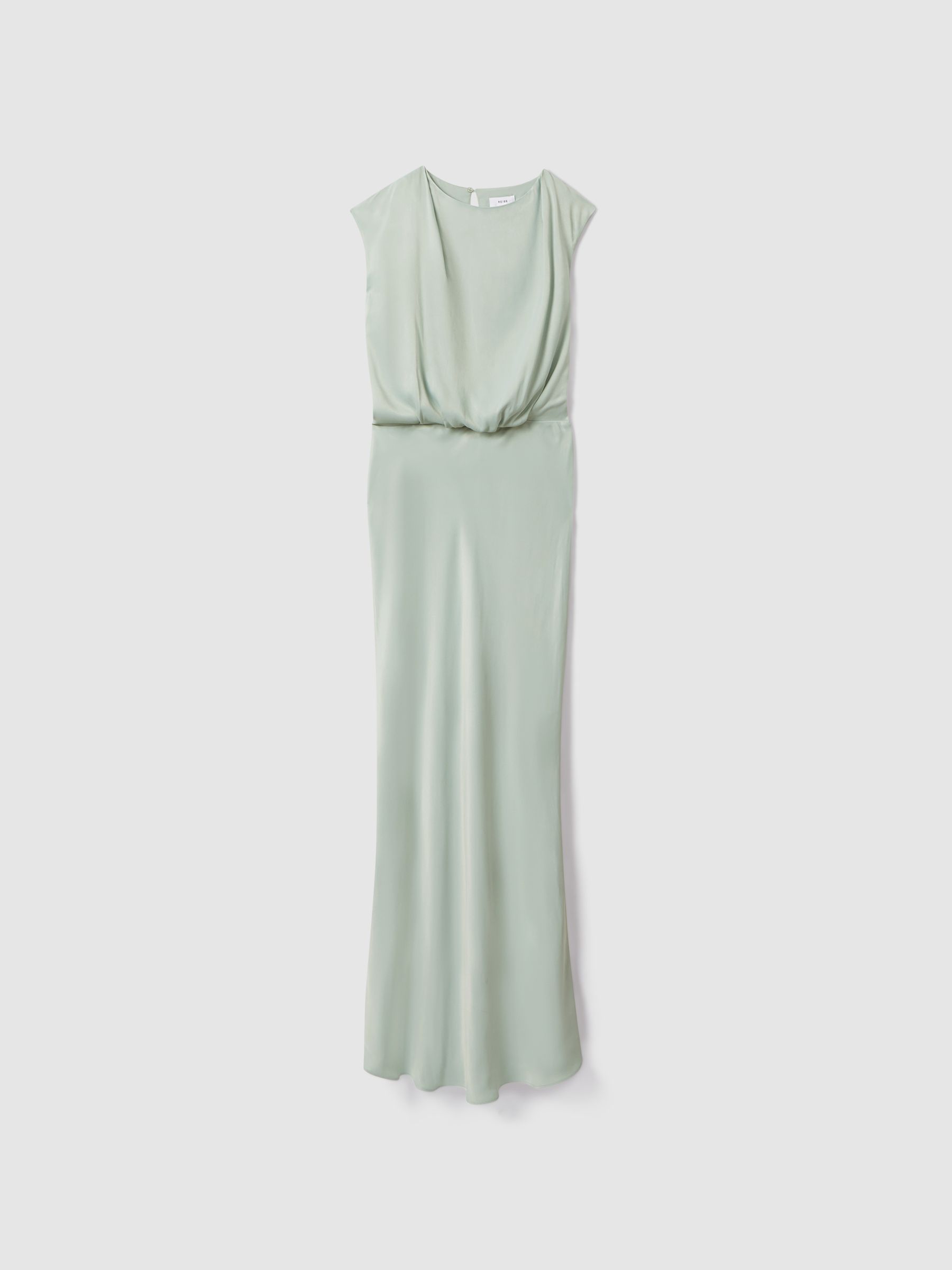 Draped Maxi Dress in Sage - Image 2 of 6