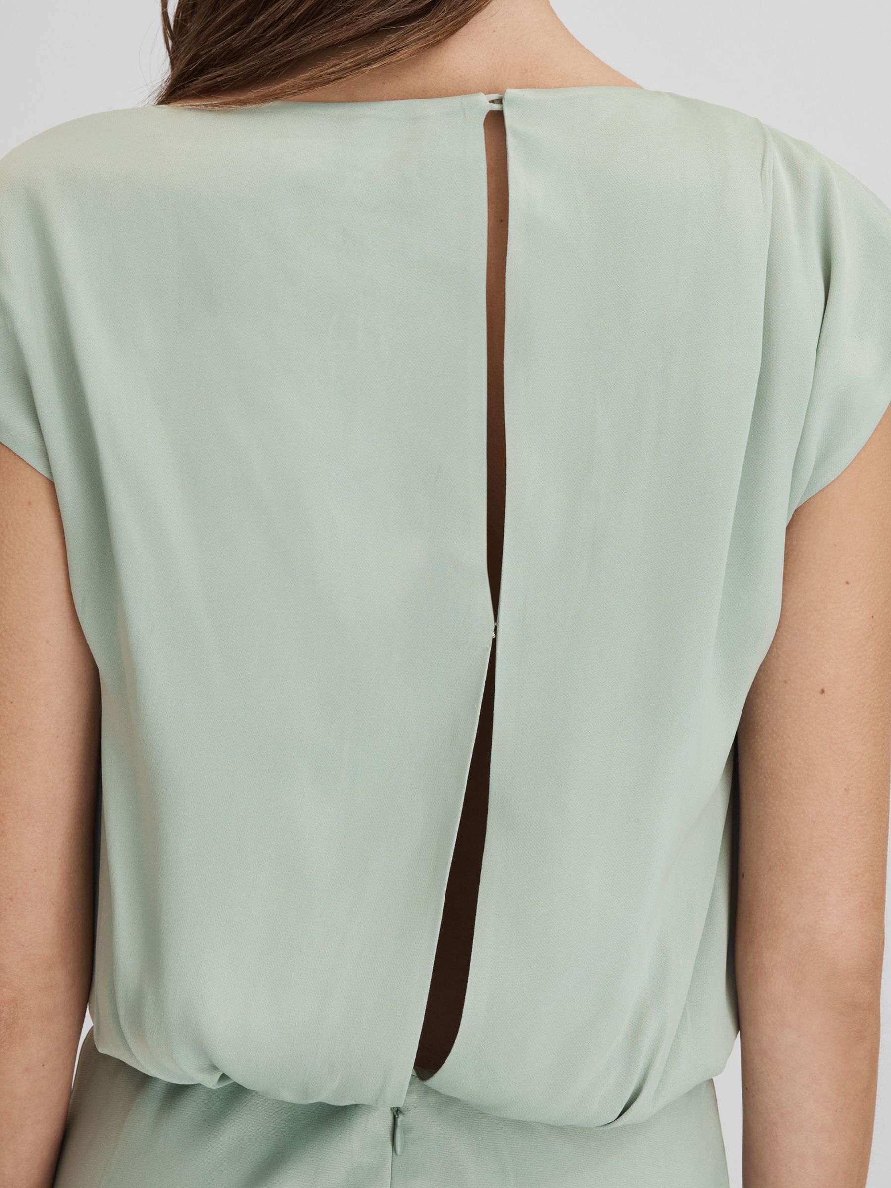 Draped Maxi Dress in Sage - Image 5 of 6