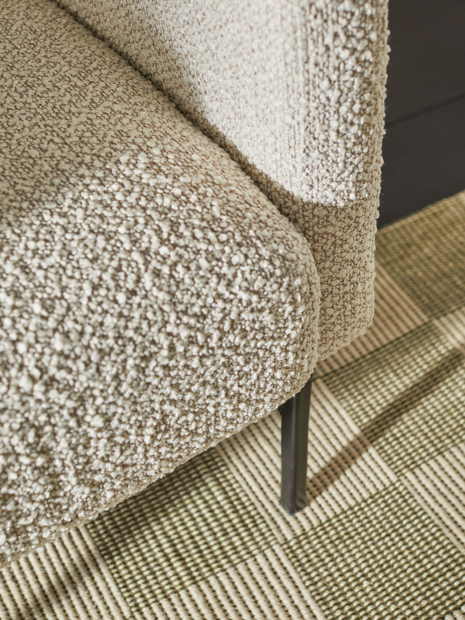 Jarrod Accent Chair in Soft Boucle Paper White - Image 3 of 5