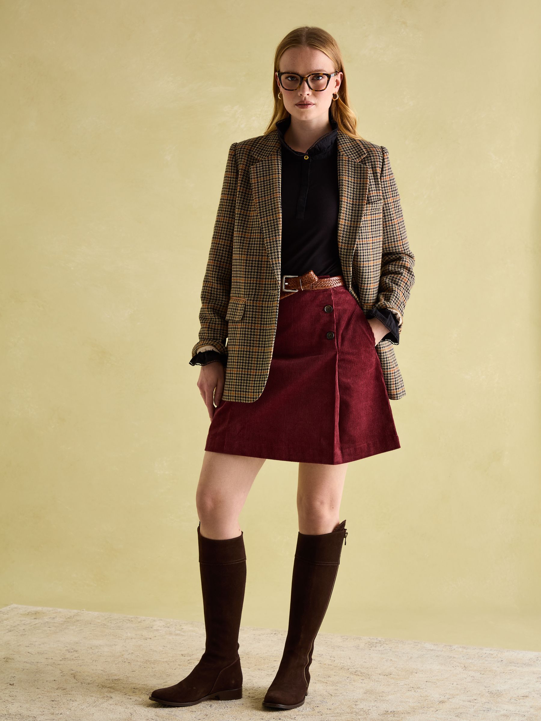 Kate Black Long Sleeve Frilled Neck Top - Image 3 of 6