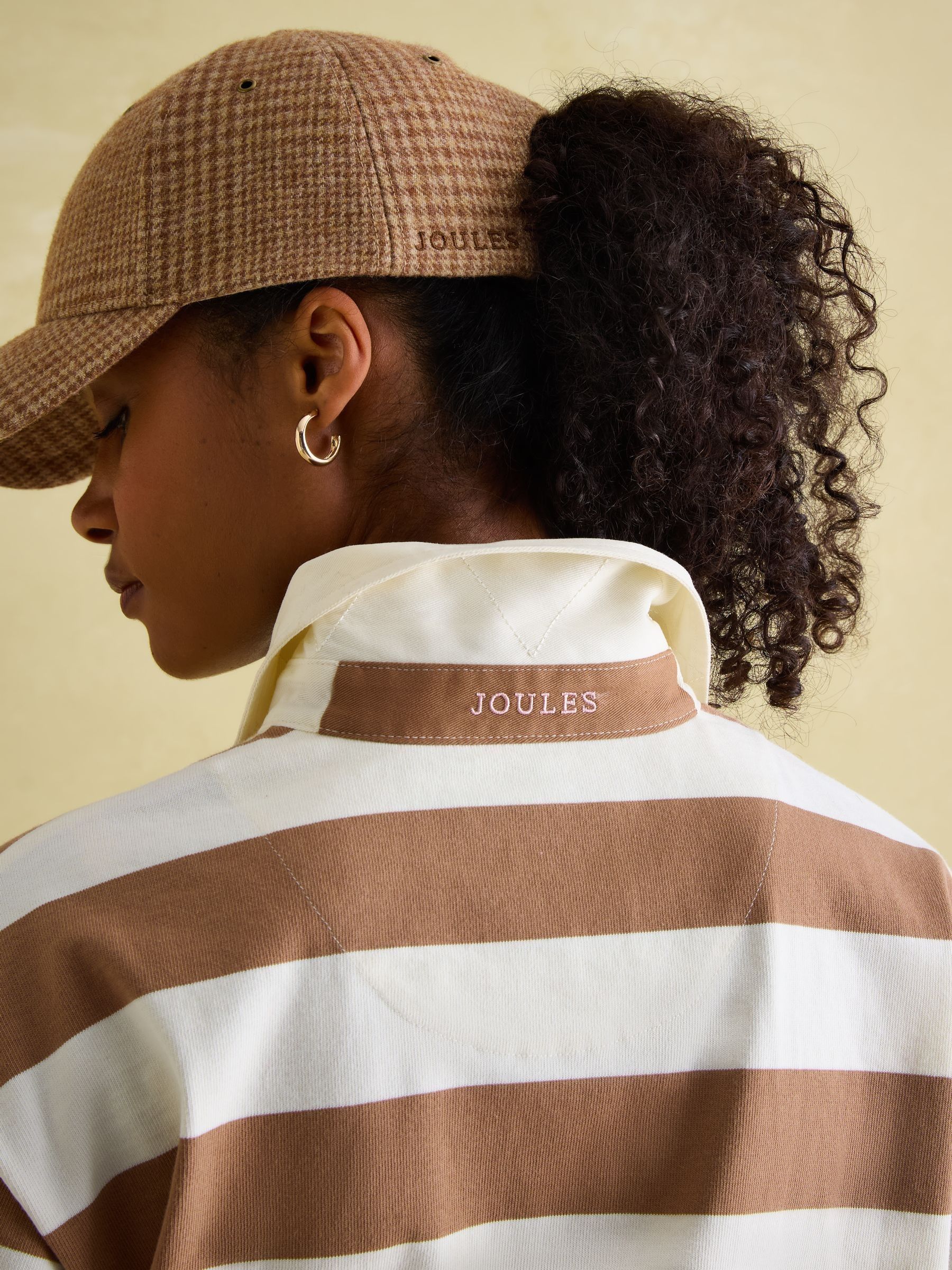 Lara Tan Brown Boxy Fit Rugby Shirt - Image 6 of 8