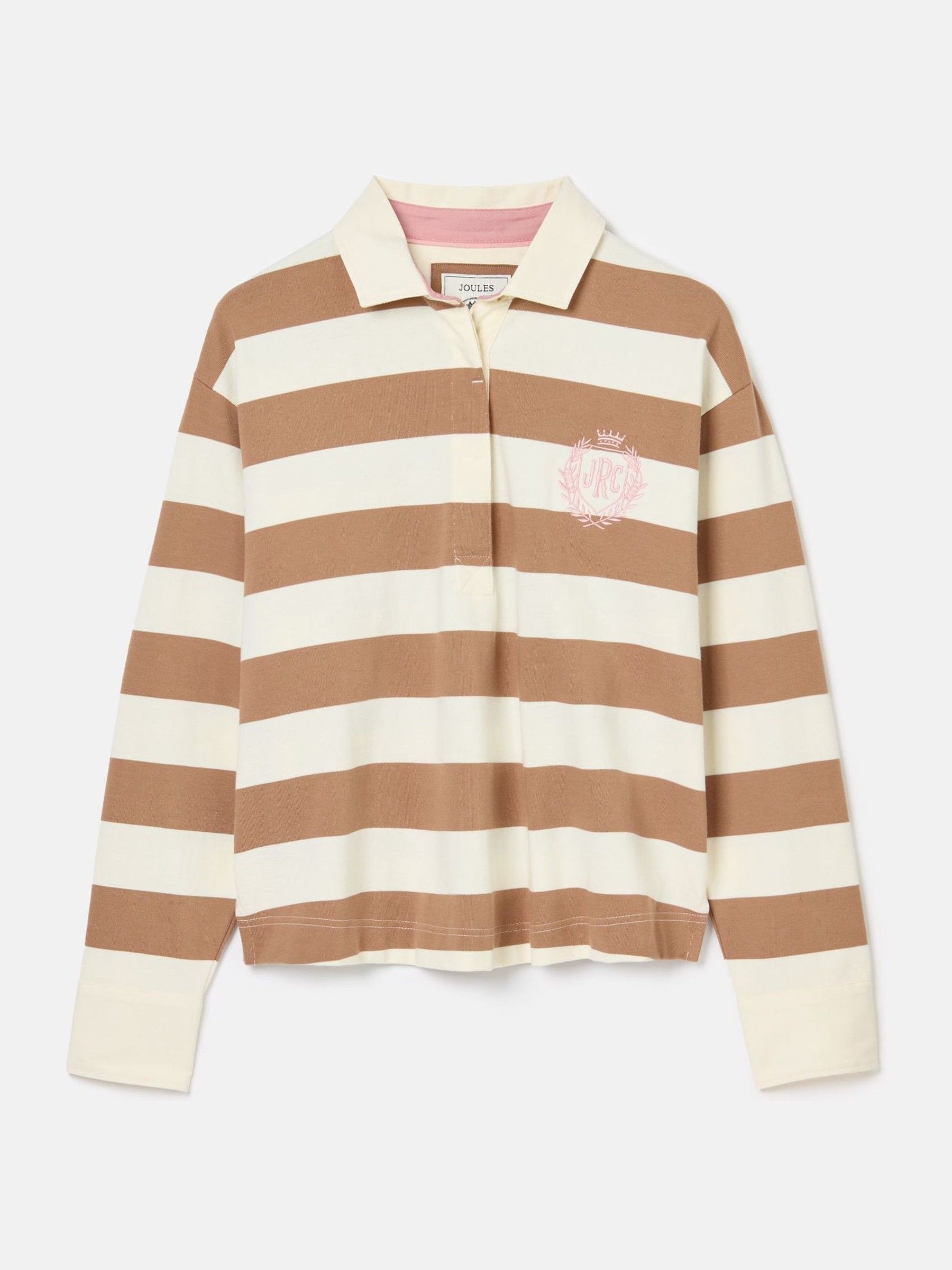 Lara Tan Brown Boxy Fit Rugby Shirt - Image 8 of 8