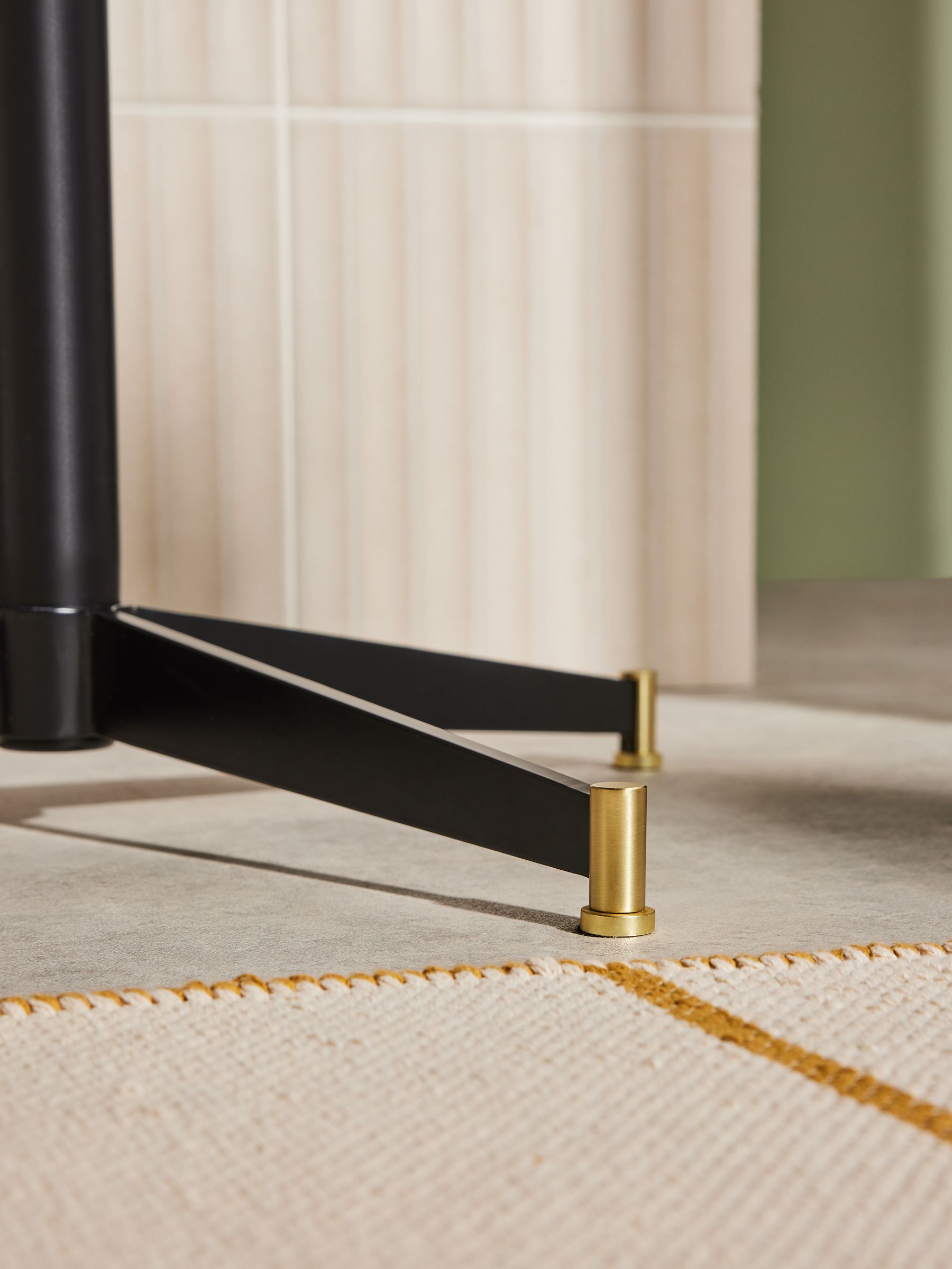 Amalyn Bar Stool in Velvet in Green - Image 3 of 4