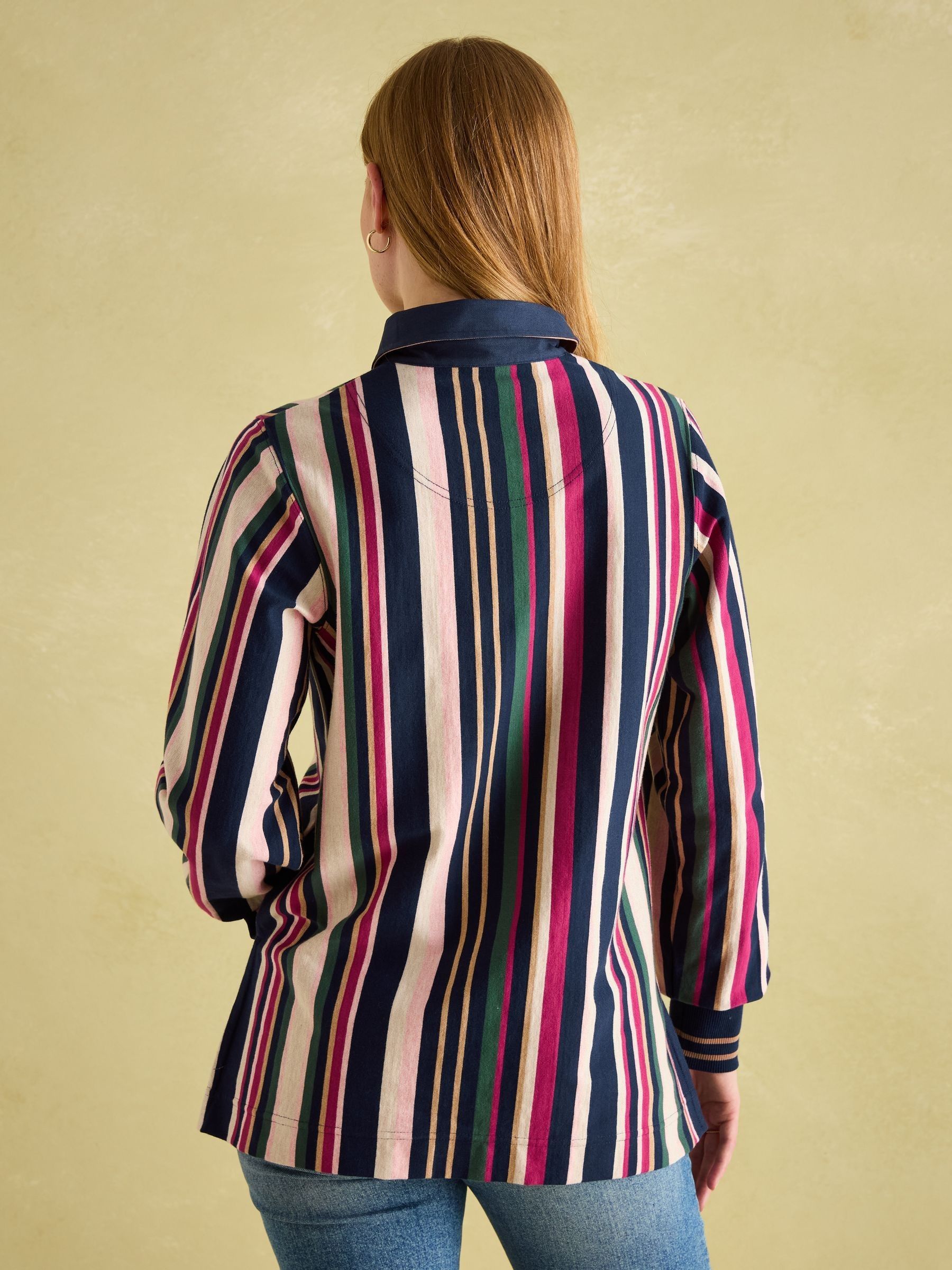 Sammie Multi Striped Heavyweight Cotton Rugby Shirt - Image 2 of 7