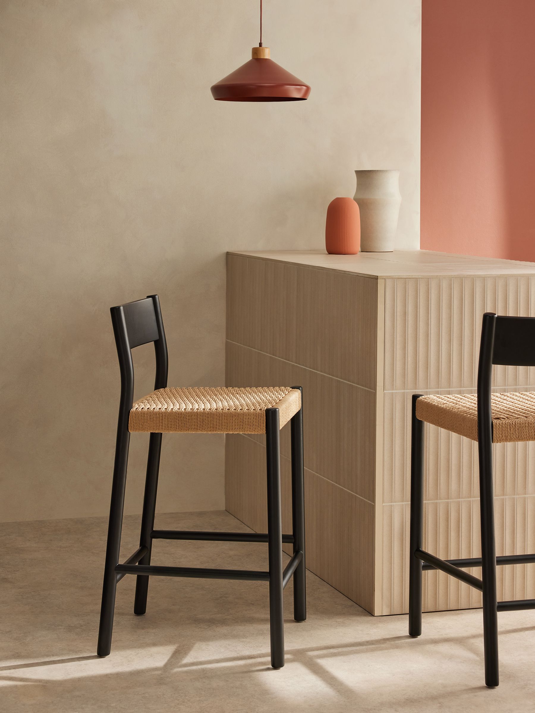 Rhye Bar Stool in Black - Image 1 of 3