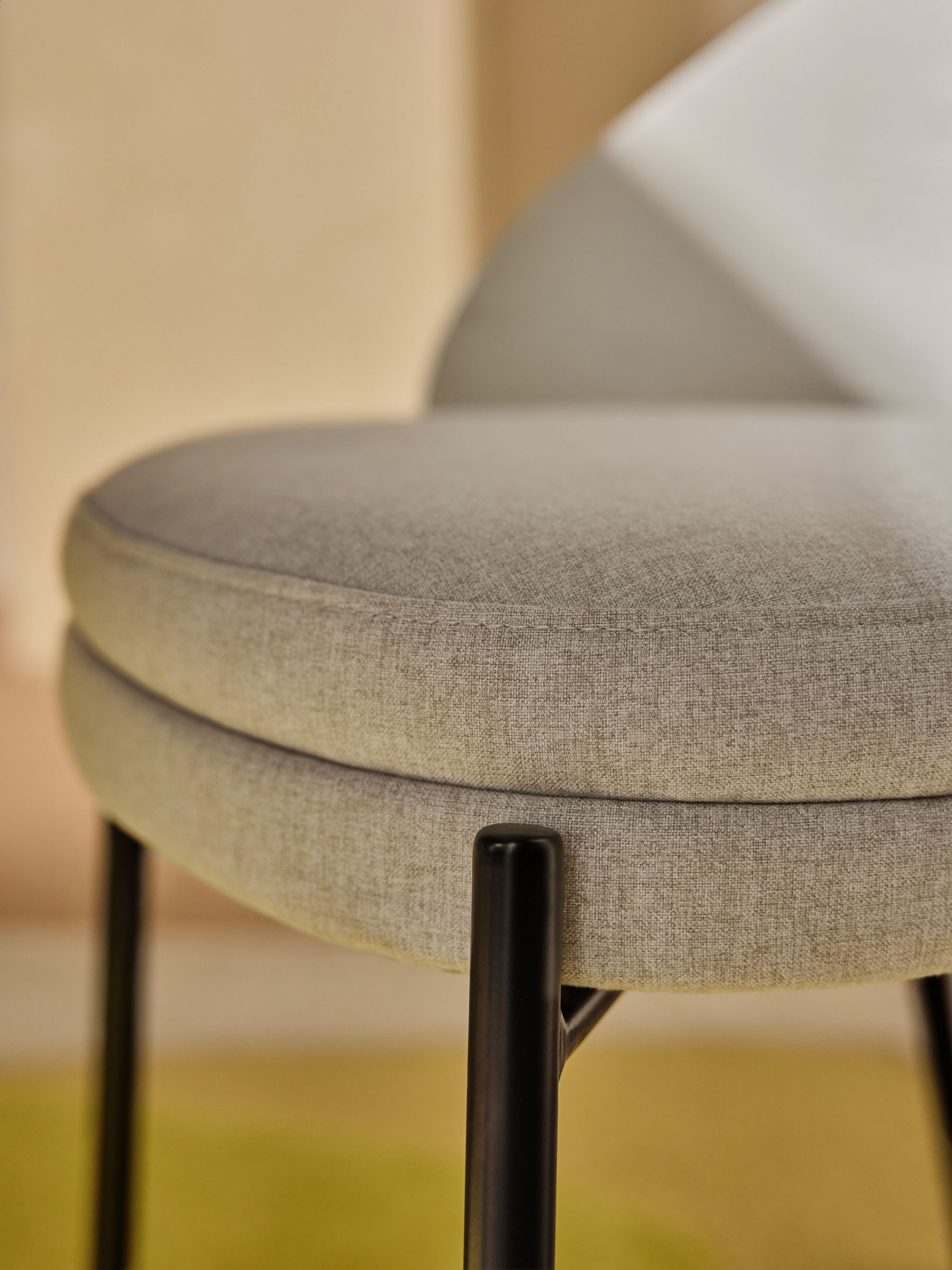 Set of 2 Talia Dining Chairs in Grey - Image 3 of 6