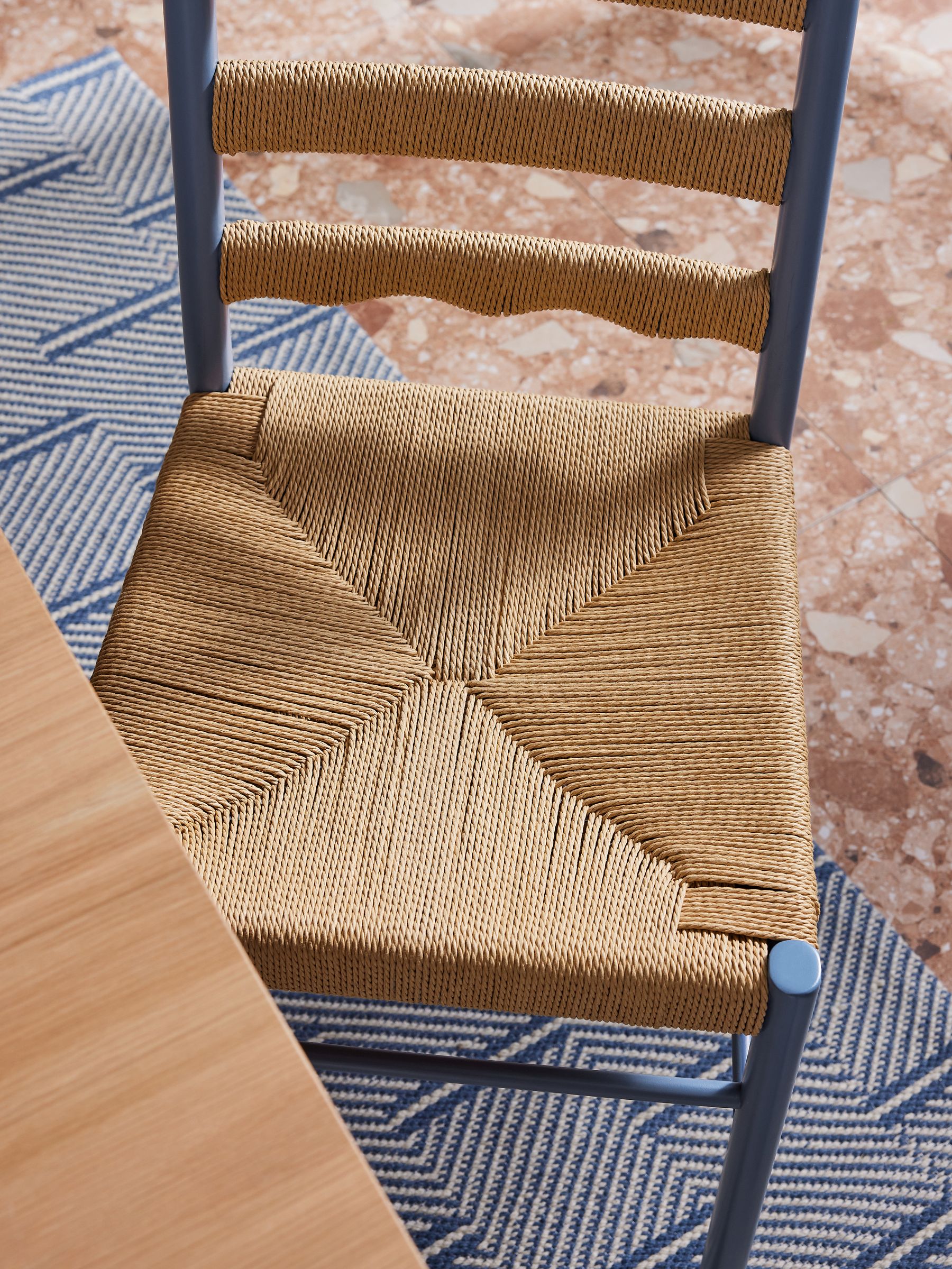 Set of 2 Clara Dining Chairs in Blue - Image 2 of 4